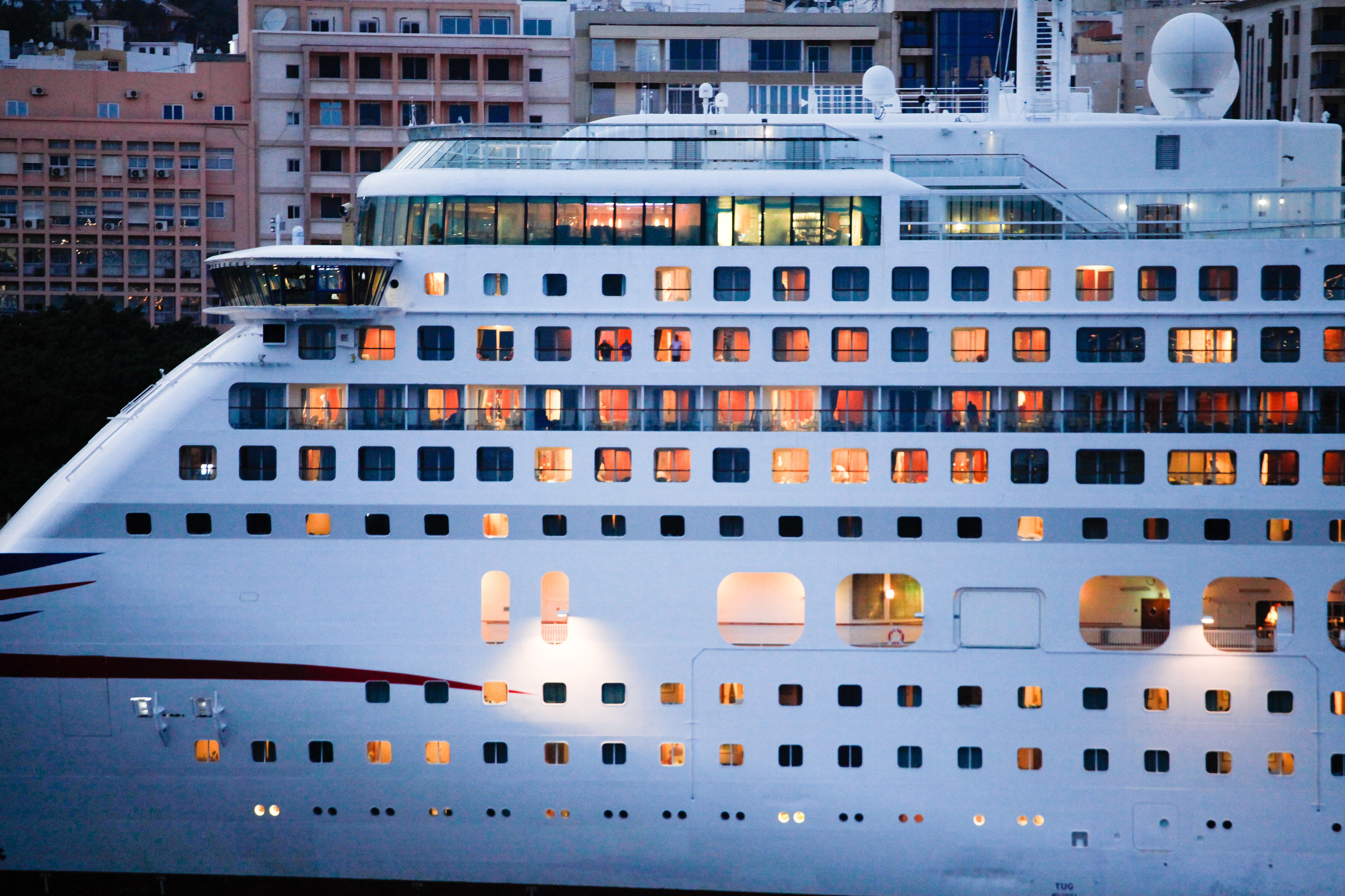 mode of transportation, residential district, luxury, sea, no people, passenger ship, nature, cruise ship, built structure, apartment, building exterior, HD Wallpaper