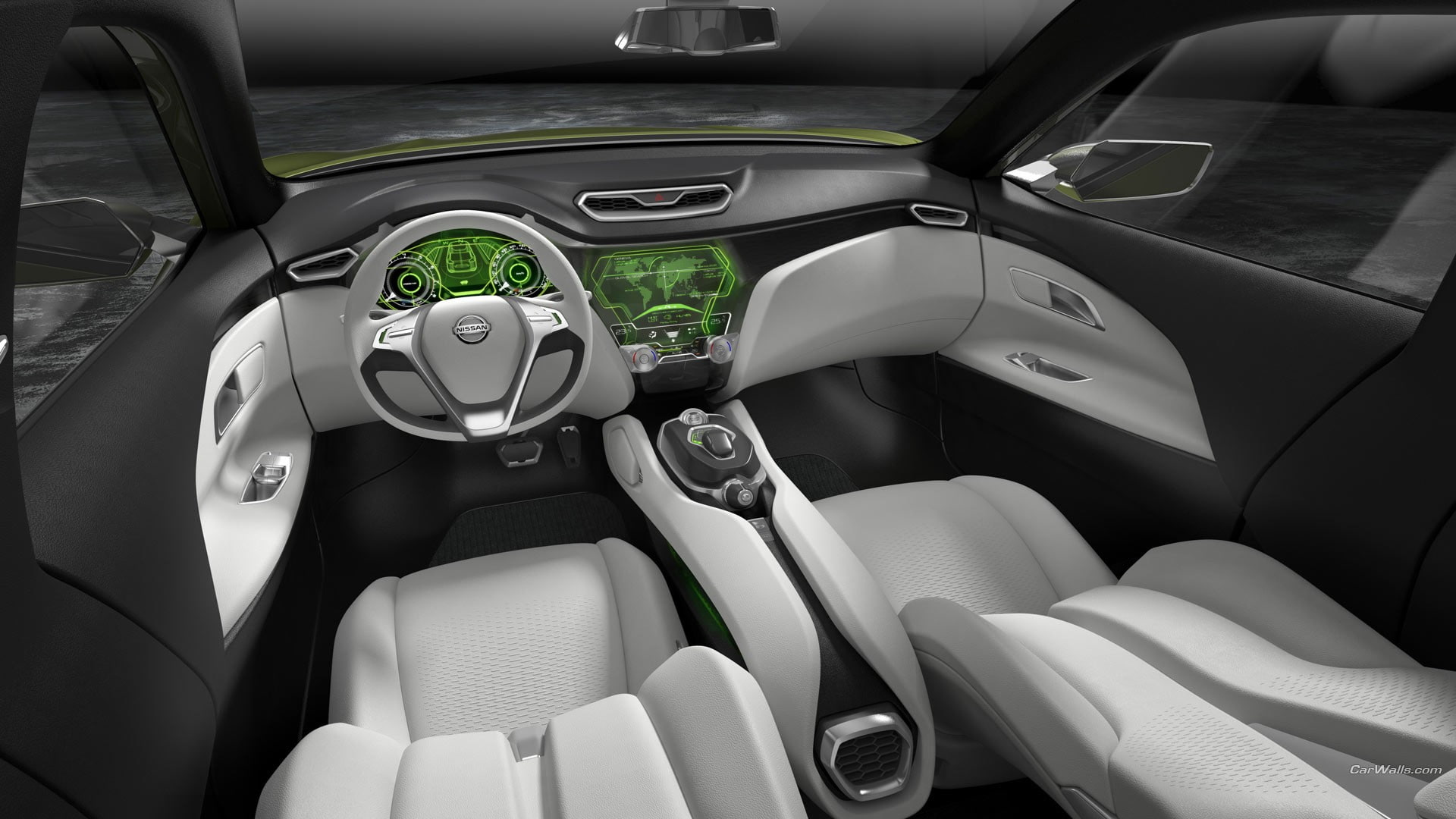 indoors, vehicle, modern, wealth, 1080P, vehicle seat, motor vehicle, control panel, car interior, Nissan, gearshift, travel, transportation, Nissan Hi-Cross, HD Wallpaper