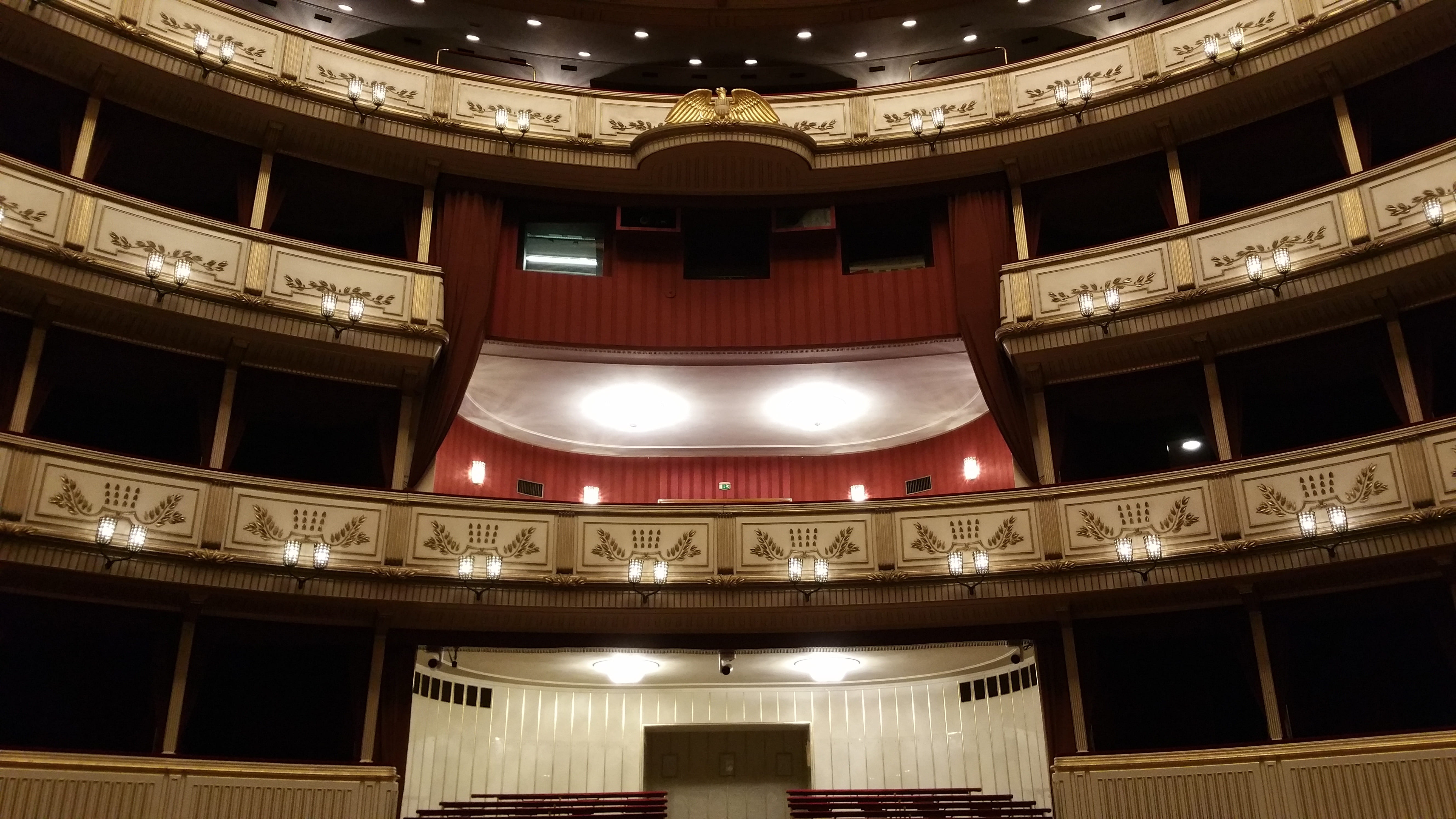 performance, house, vacant, architecture, luxury, empty, room, theatre, vienna, stage theater, government, nightlife, performing arts event, seat, stage - performance space, HD Wallpaper