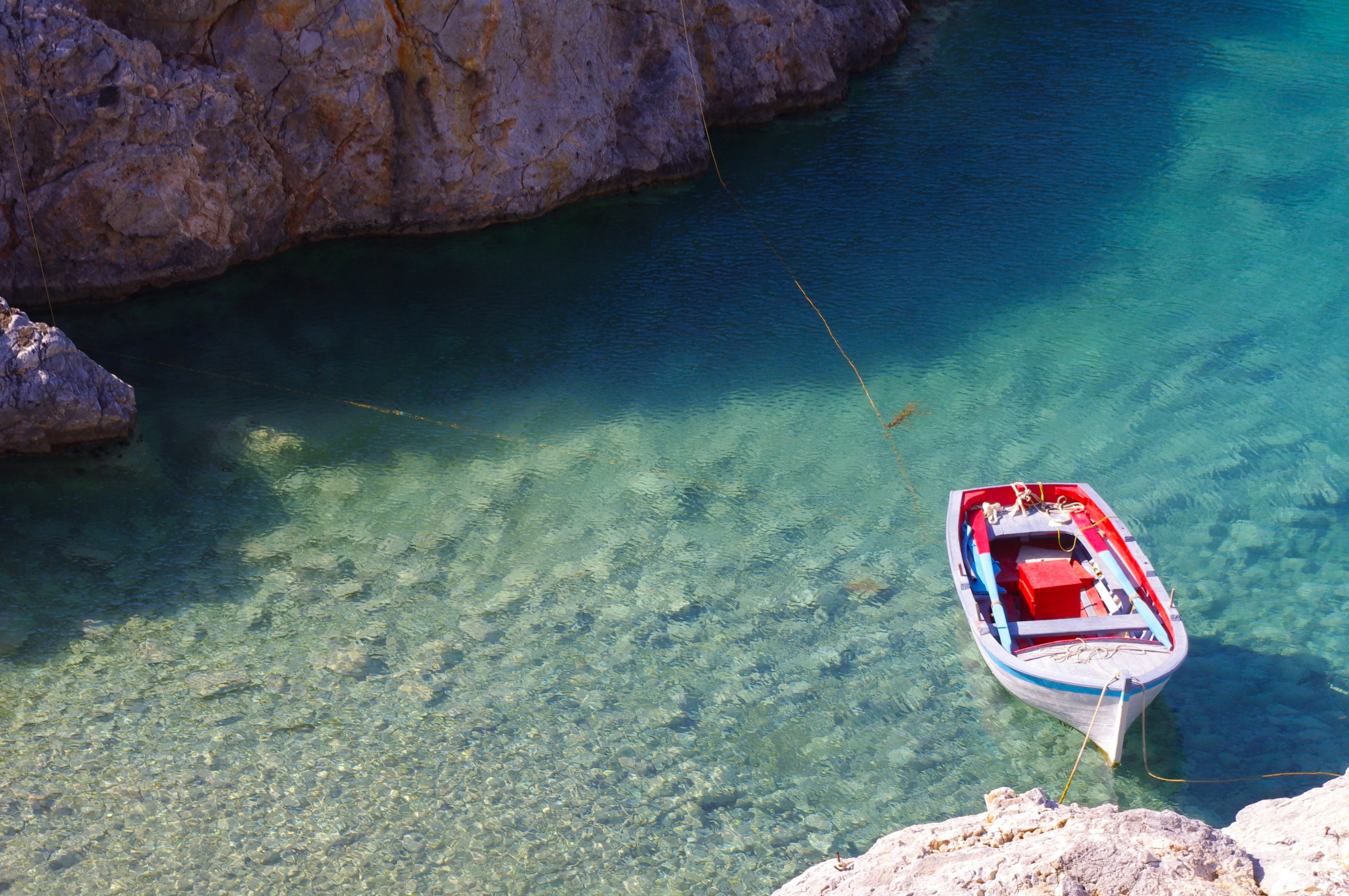 no people, vacant, solid, water, day, nautical vessel, nature, wooden, beauty in nature, ship, landscape, mode of transportation, rock, transportation, HD Wallpaper