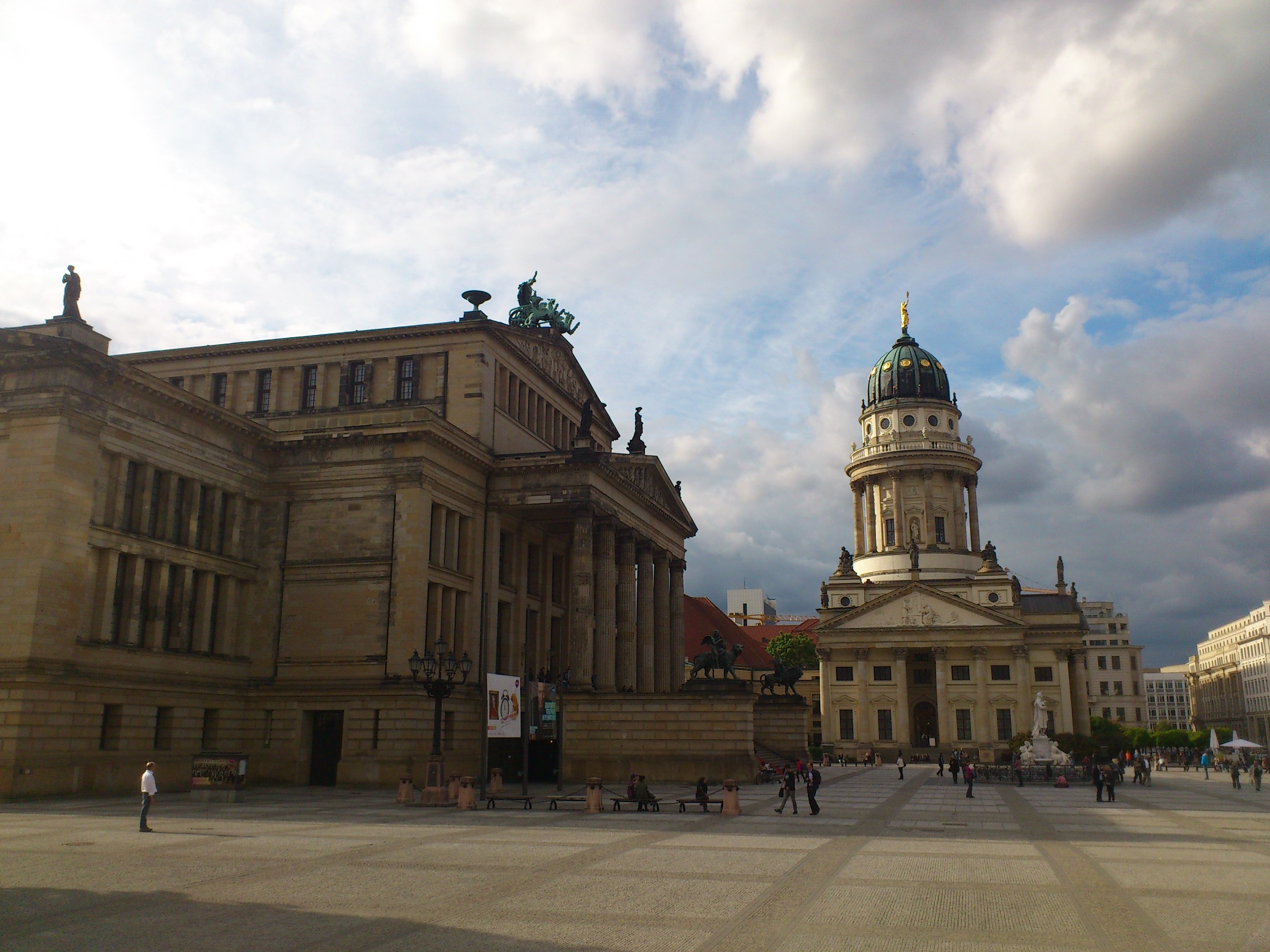 dome, outdoors, place of worship, landmark, city, spirituality, the past, capital, architecture, religion, west, opera, germany, incidental people, cloud - sky, HD Wallpaper