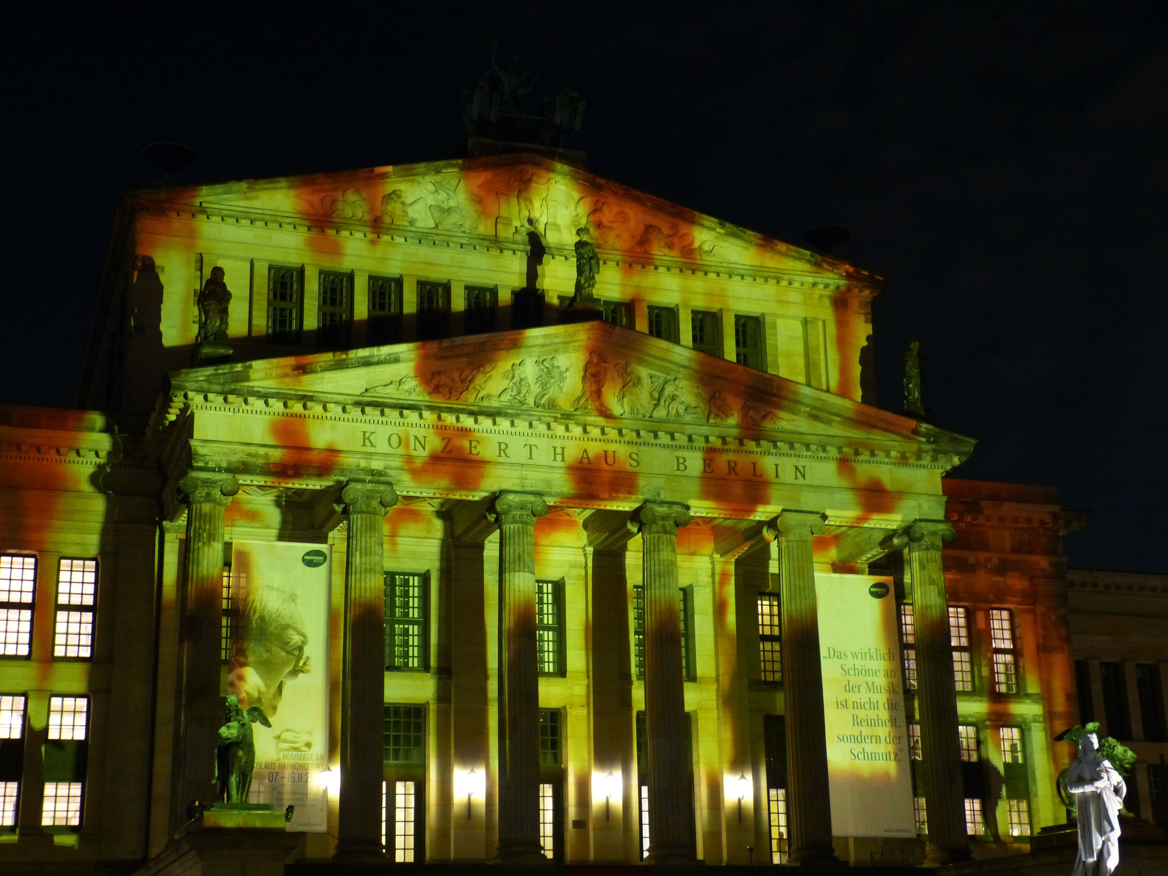 government, lighting, concert hall, dark, landmark, low angle view, built structure, festival, berlin, architecture, historically, germany, tourism, theater, HD Wallpaper