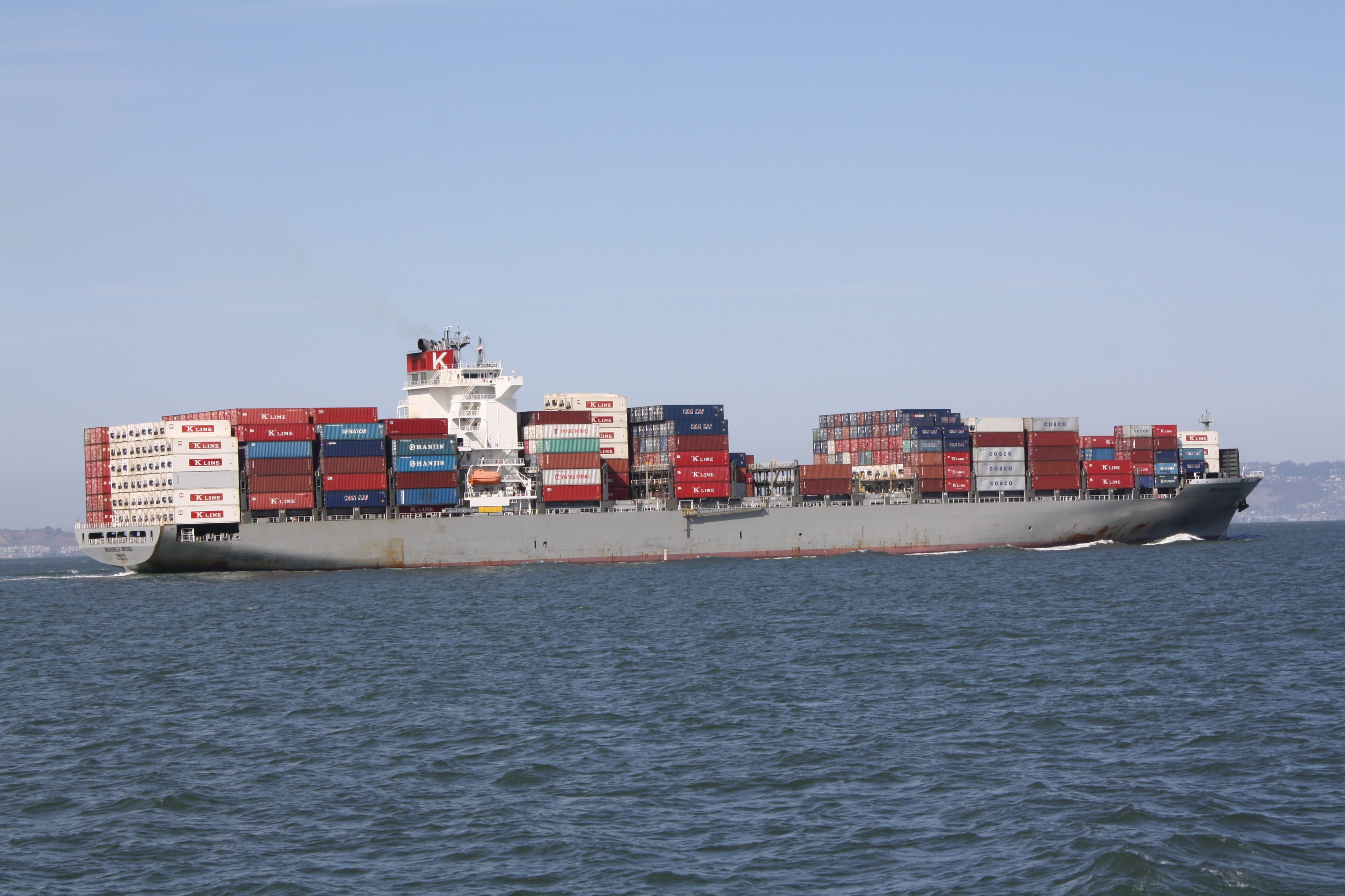 nautical, cargo container, container ship, waterfront, transportation, cargo ship, commercial, no people, passenger craft, outdoors, nature, san francisco, HD Wallpaper