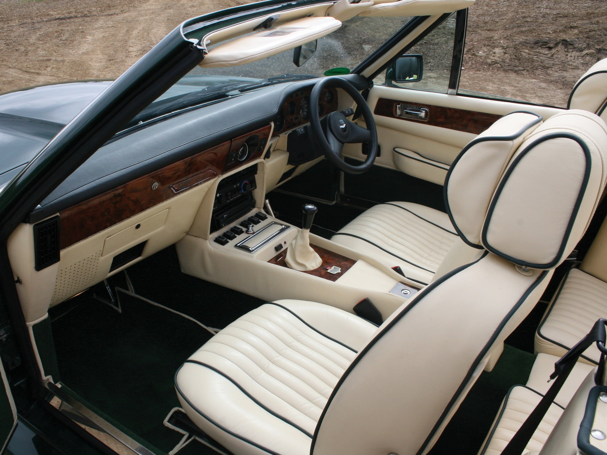 v8, day, sport, wheel, transportation, dashboard, control, travel, car, driving, seat, retro styled, close-up, beige, 1080P, new, outdoors, aston martin, HD Wallpaper