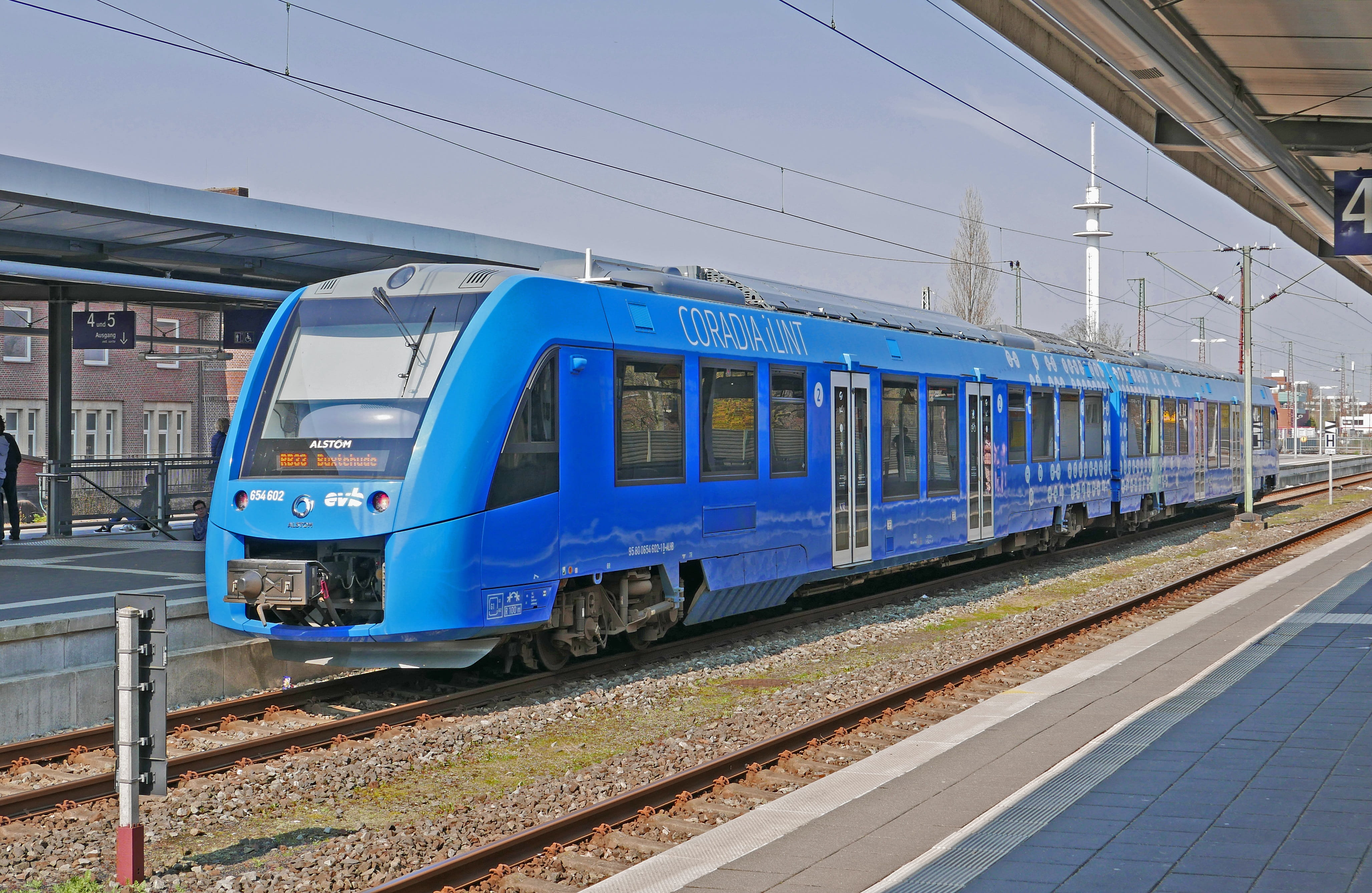 lines of operation, railway, regional train, bremerhaven, train, drive, track, mode of transportation, hbf, cable, railroad station platform, hydrogen, HD Wallpaper