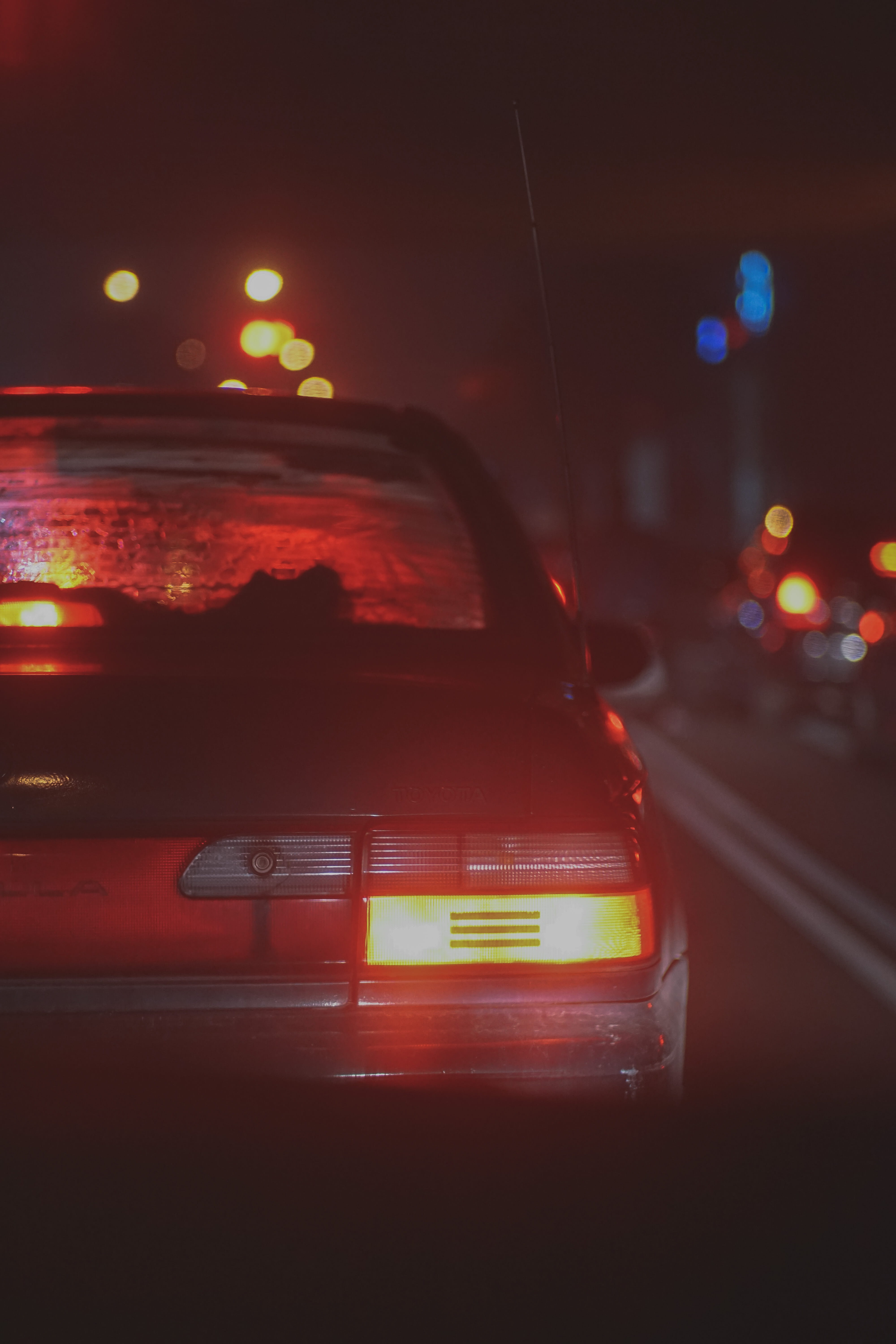 car wheel, taiwan, sign, sonyalpha, way, motion, city life, car, 5K, machine, safety, no people, taillight, transportation, traffic, road, tail light, Phone HD Wallpaper