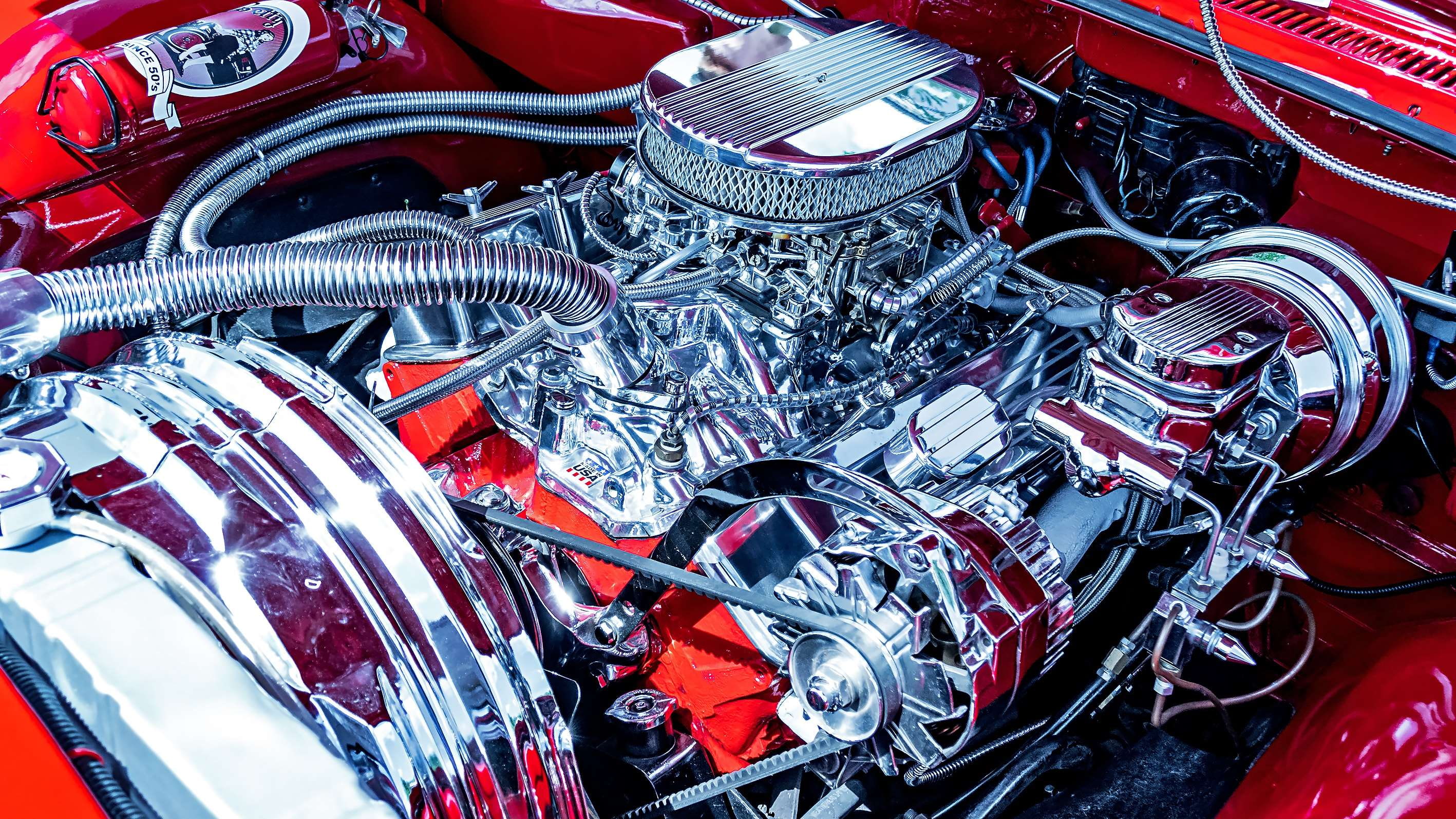motorcycle, backgrounds, motor, engine compartment, full frame, shiny, mode of transportation, metal, automobile, vehicle, close-up, red, wheel, day, auto, HD Wallpaper