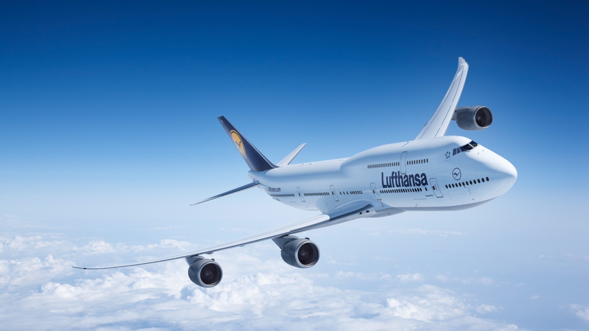 1080P, aircraft wing, business, no people, private airplane, flying, airplane, aerospace industry, cloud - sky, first class, above, mid-air, blue, mode of transportation, HD Wallpaper