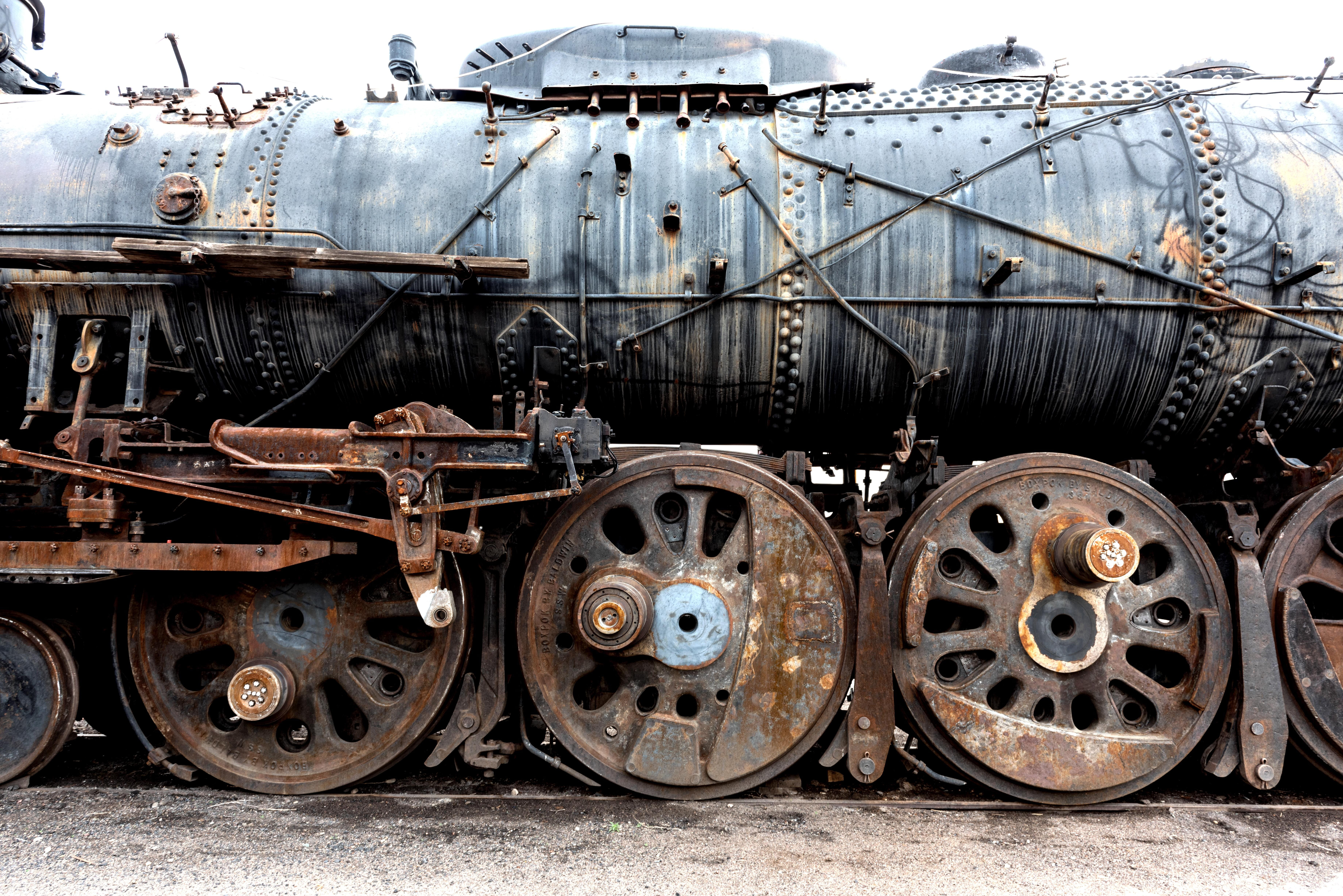 pueblo, obsolete, transport, travel, usa, train, railroad car, old, wheel, 5K, day, land vehicle, outdoors, rail traffic, photography, locomotive, rail transportation, HD Wallpaper