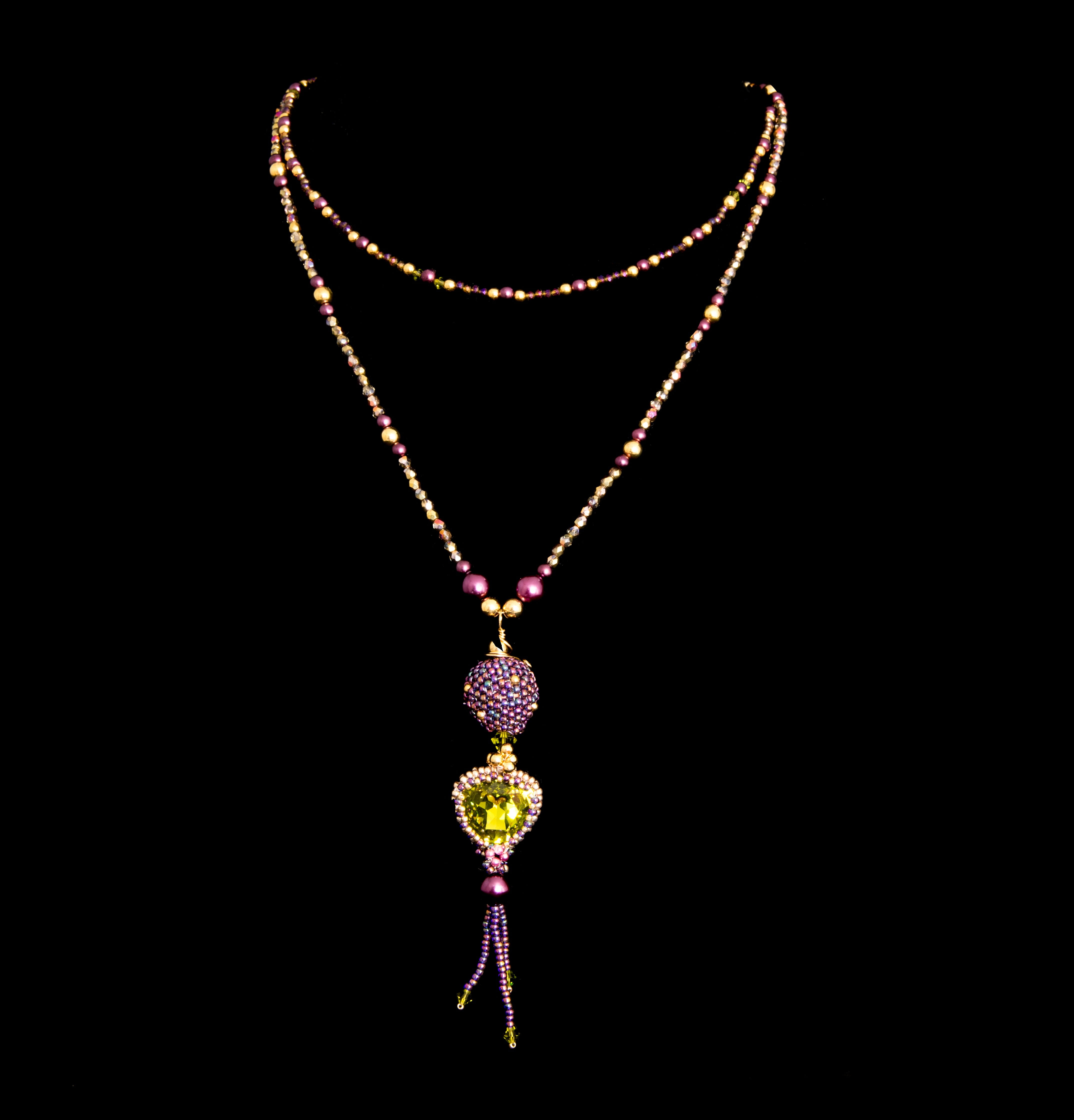 pendant, necklace, 4K, still life, copy space, gem, luxury, personal accessory, hanging, lighting equipment, chain, swarovski, pearl jewelry, art and craft, Phone HD Wallpaper