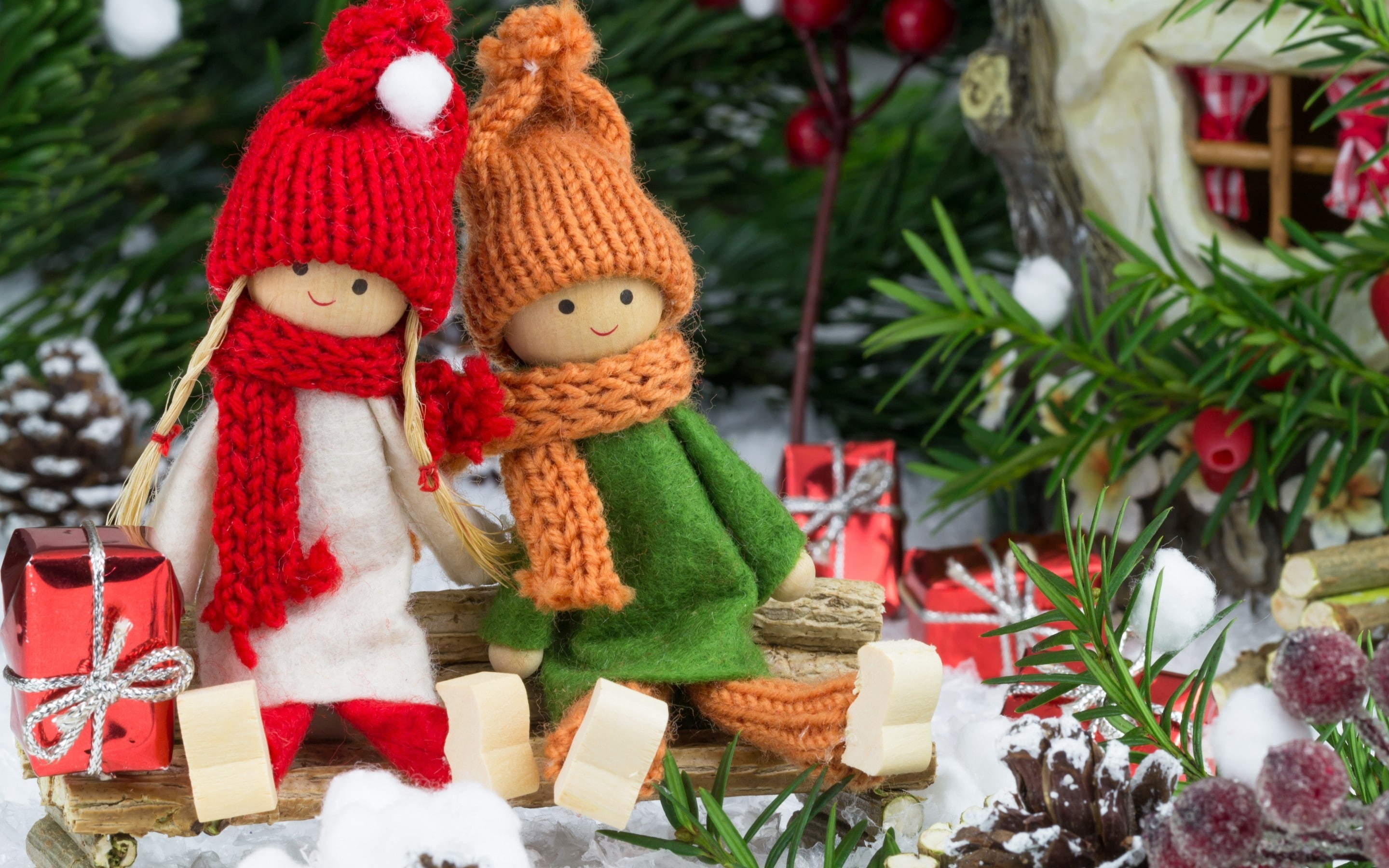 handmade, doll, toys, 2K, HD Wallpaper