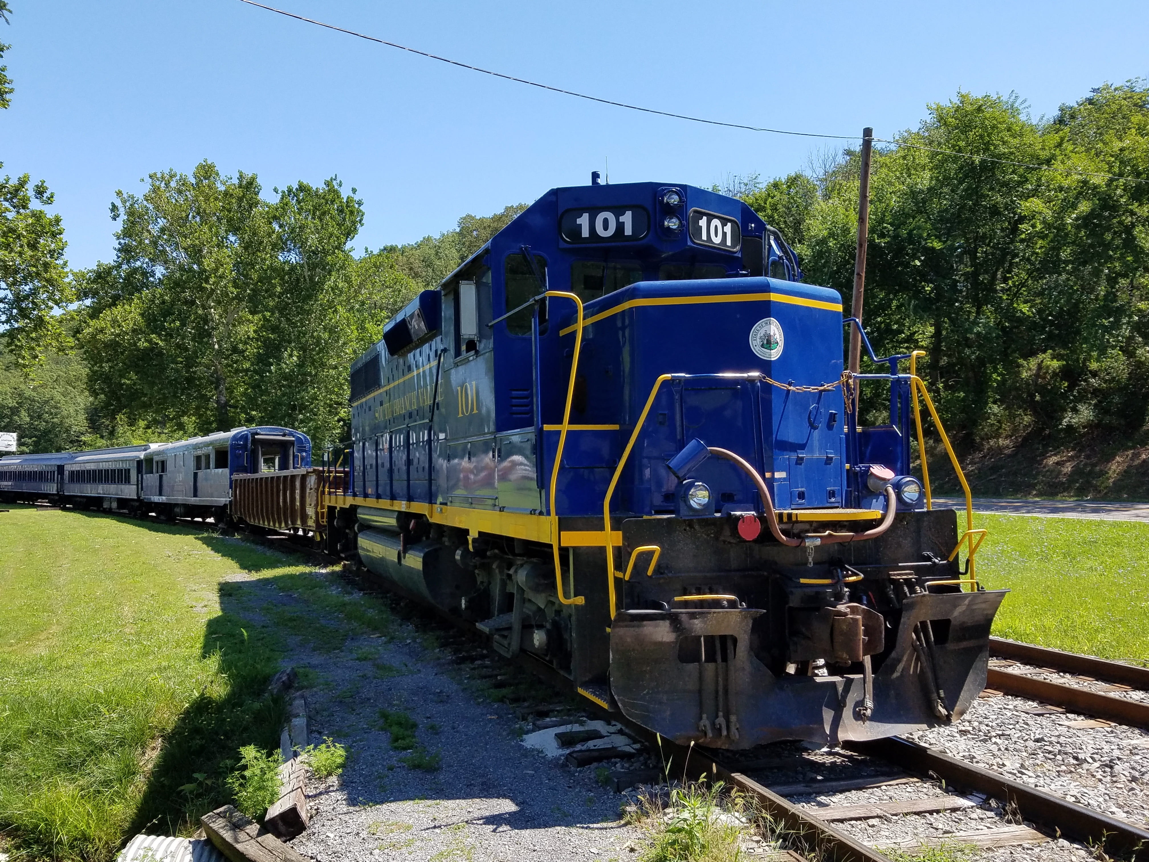 railway, rail, locomotive, passenger, steel, nature, travel, industry, blue, journey, day, engine, no people, rail transportation, clear sky, retro, transportation, HD Wallpaper