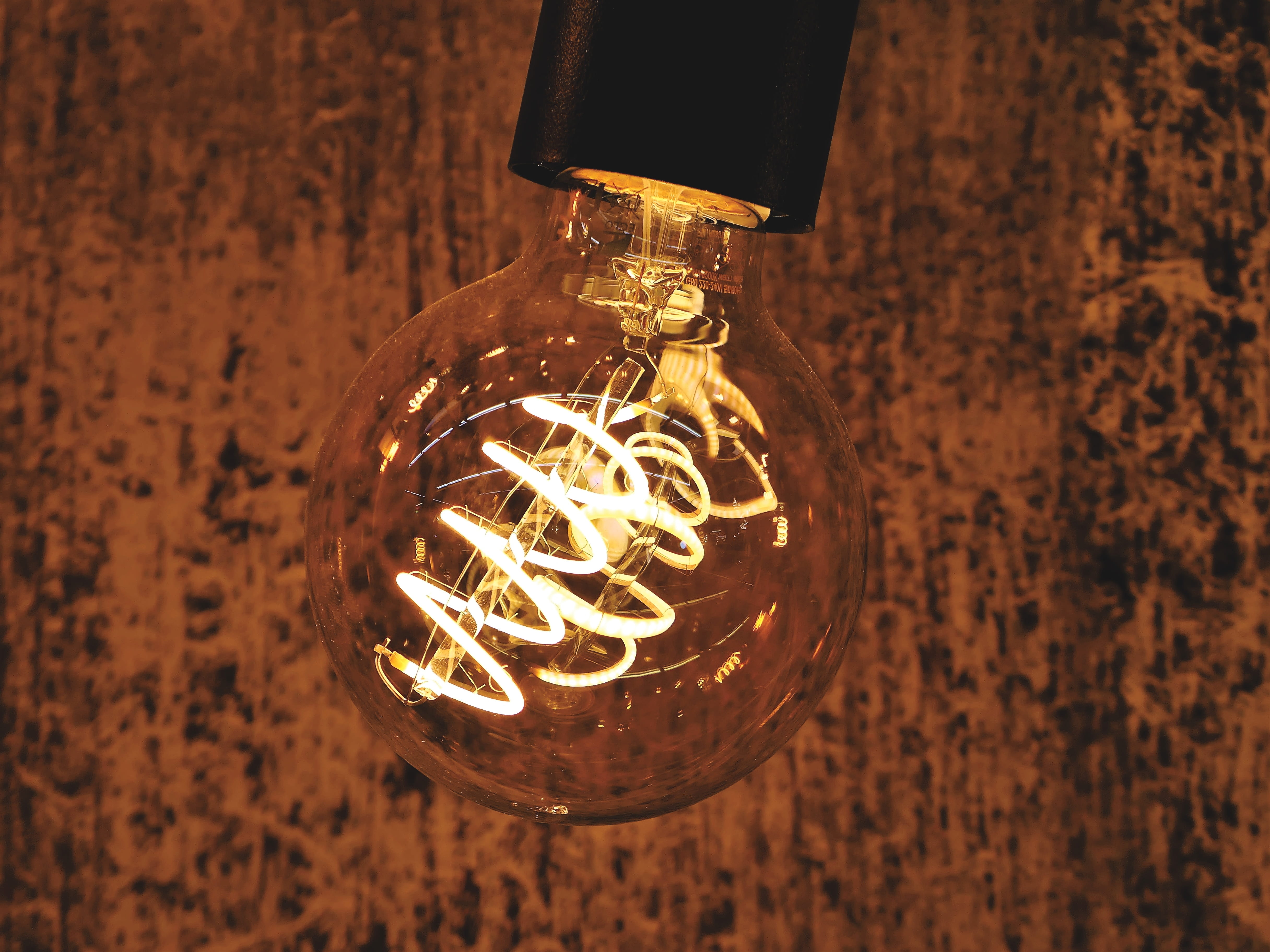 close-up, glass, led lamp, 4K, light, no people, pear, electric light, light - natural phenomenon, filament, shining, current, lamp, glass - material, HD Wallpaper