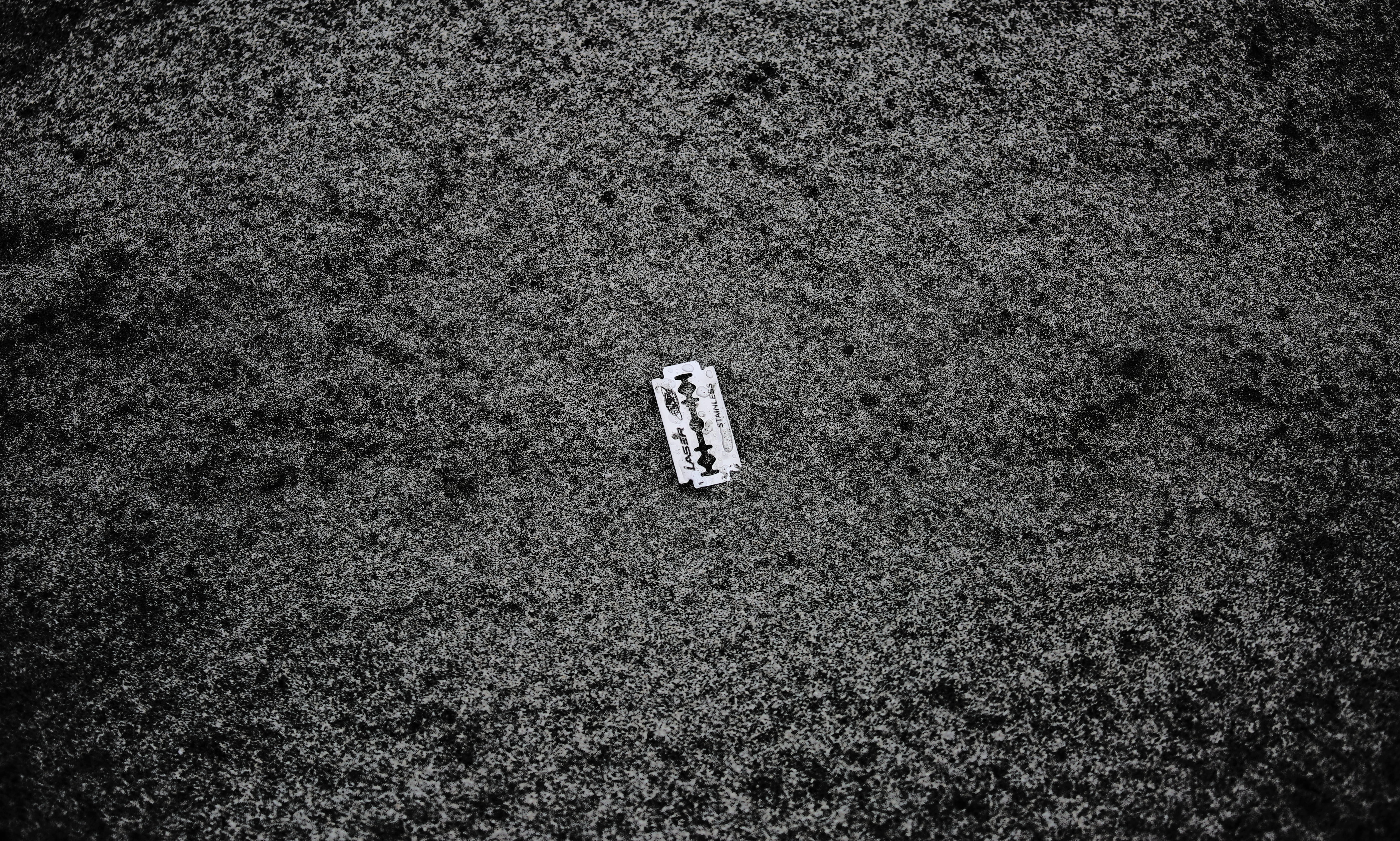 damp, sand, nature, tranquility, still life, sharp, sea, 5K, textured, steel, environmental issues, blood, no people, razor, sign, shape, communication, HD Wallpaper