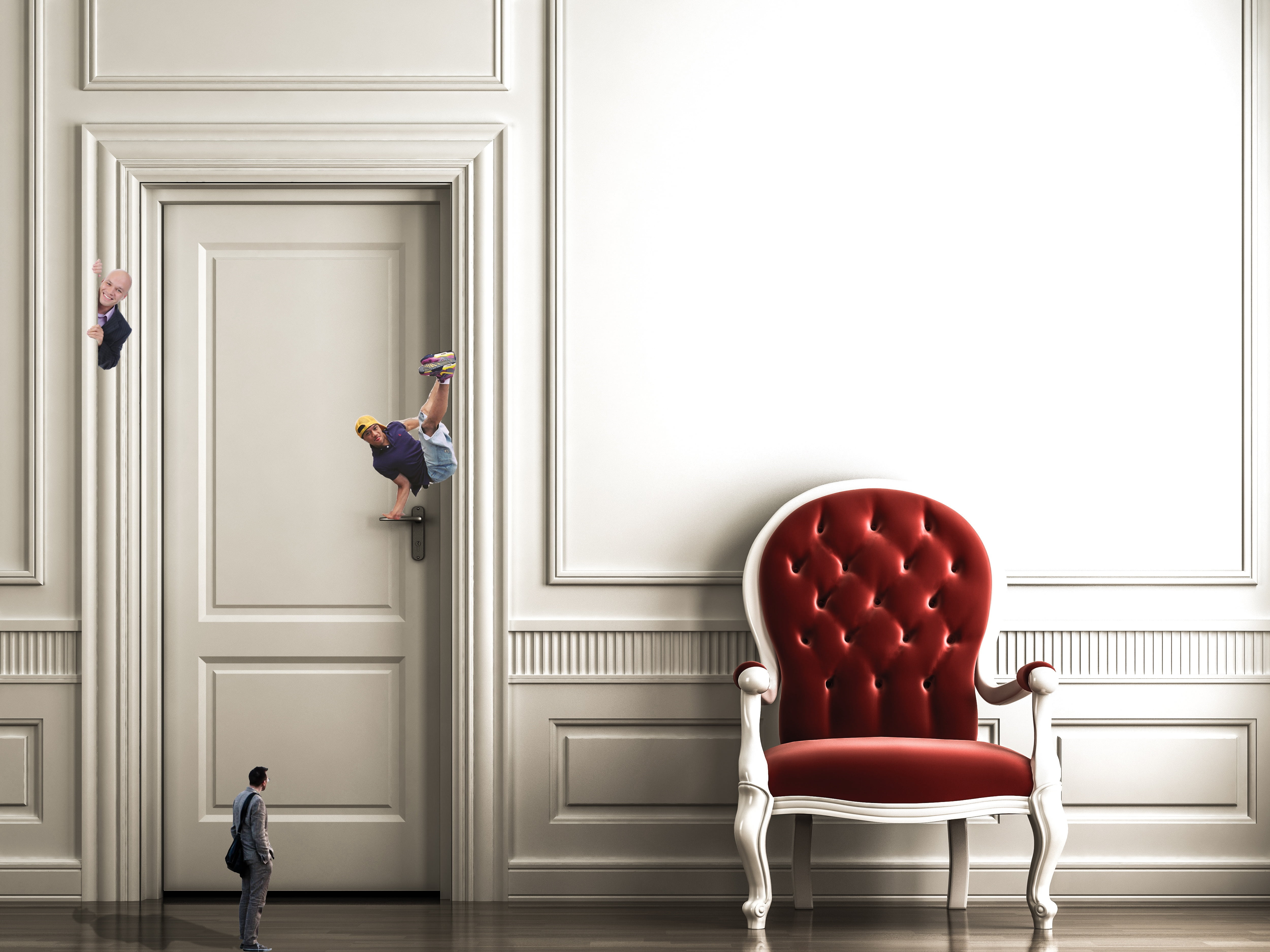 males, people, waiting, boys, door, seat, domestic Room, standing, entrance, background, offspring, 4K, photoshop, human, office, landscape, child, architecture, HD Wallpaper