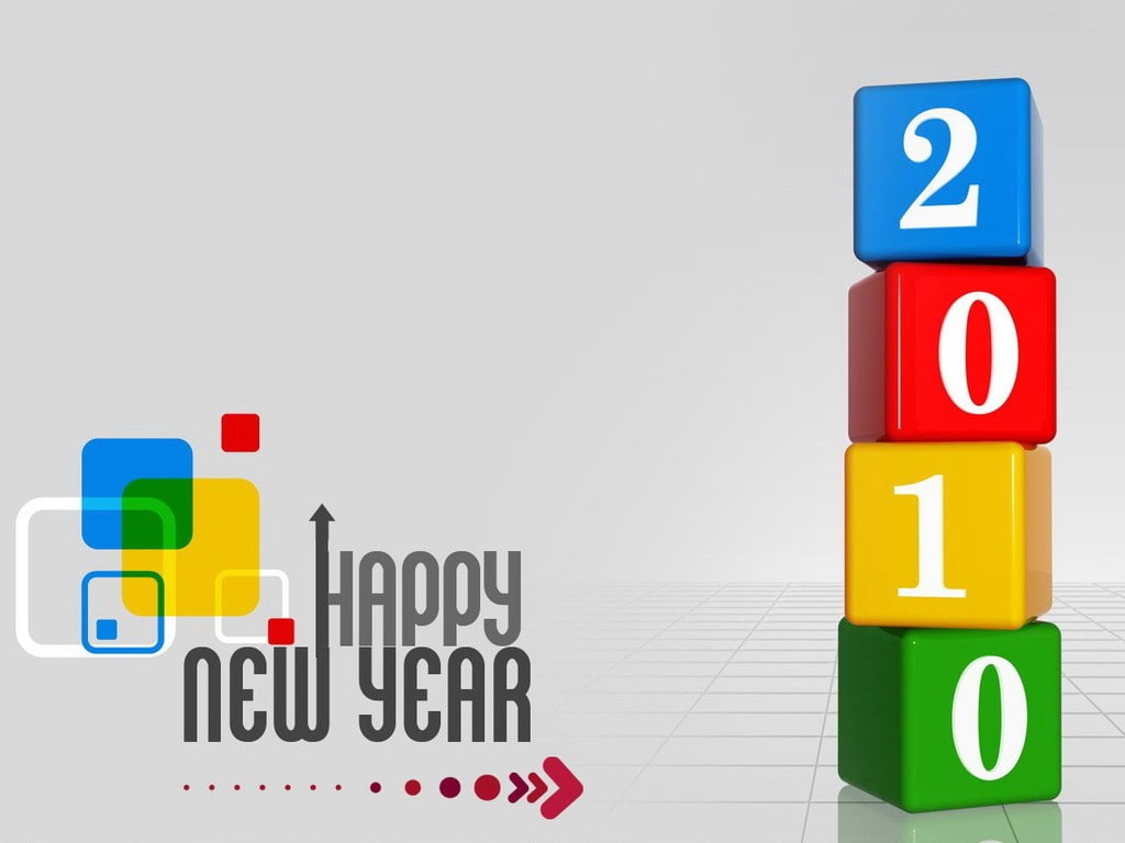 year, happy, hd, celebrations, new, illustration, 480P, 2010, HD Wallpaper