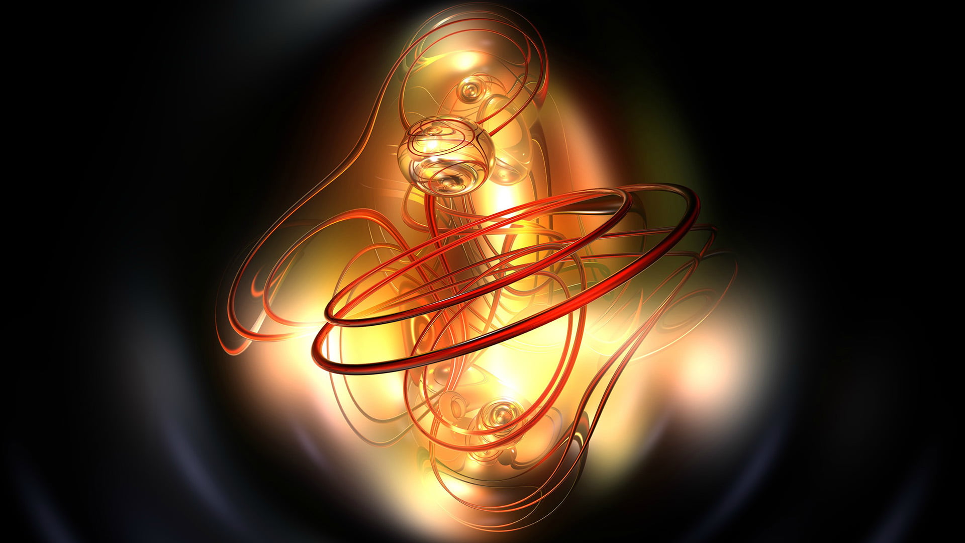 indoors, glowing, orange color, fuel and power generation, electric lamp, light, lamp, cornet, cable, lighting equipment, abstract, shiny, musical instrument, HD Wallpaper
