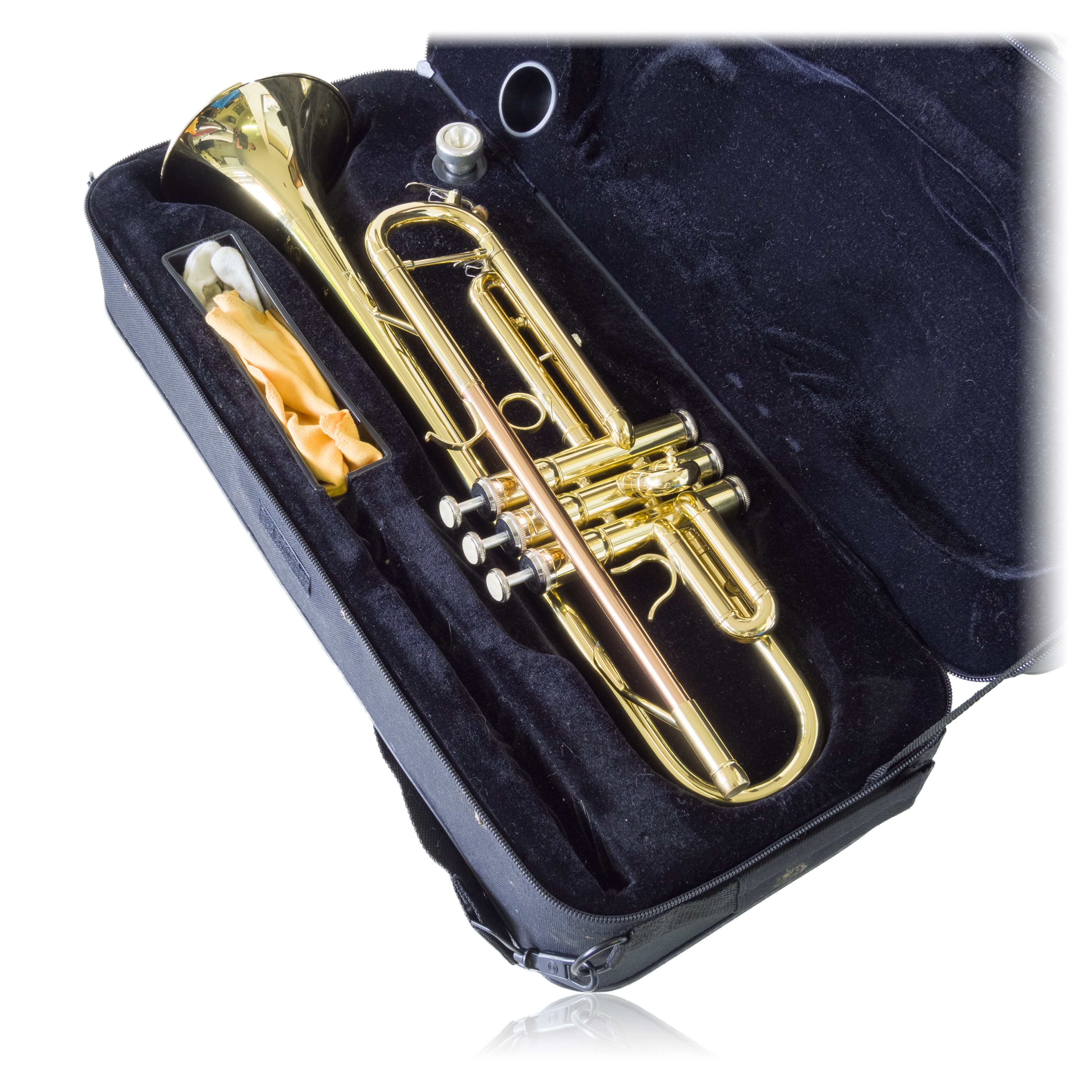 high angle view, horn, musical, trumpet, metal, play, studio shot, object, musical equipment, musician, band, close-up, sax, music, cornet, clarinet, still life, Phone HD Wallpaper