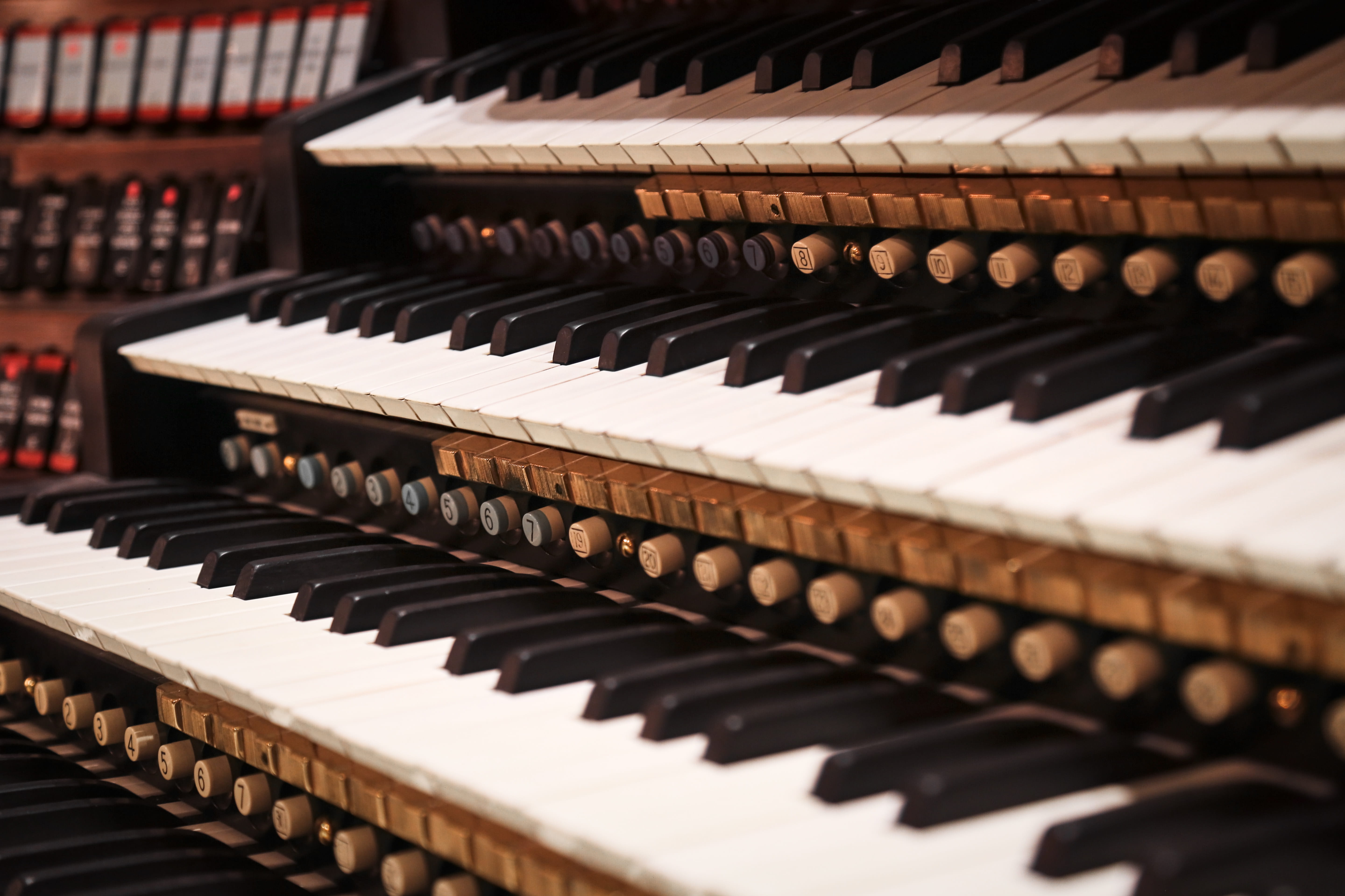 no people, stopsign, repetition, sheet music, in a row, selective focus, close-up, white color, arrangement, duet, musical equipment, sign, electronics, HD Wallpaper