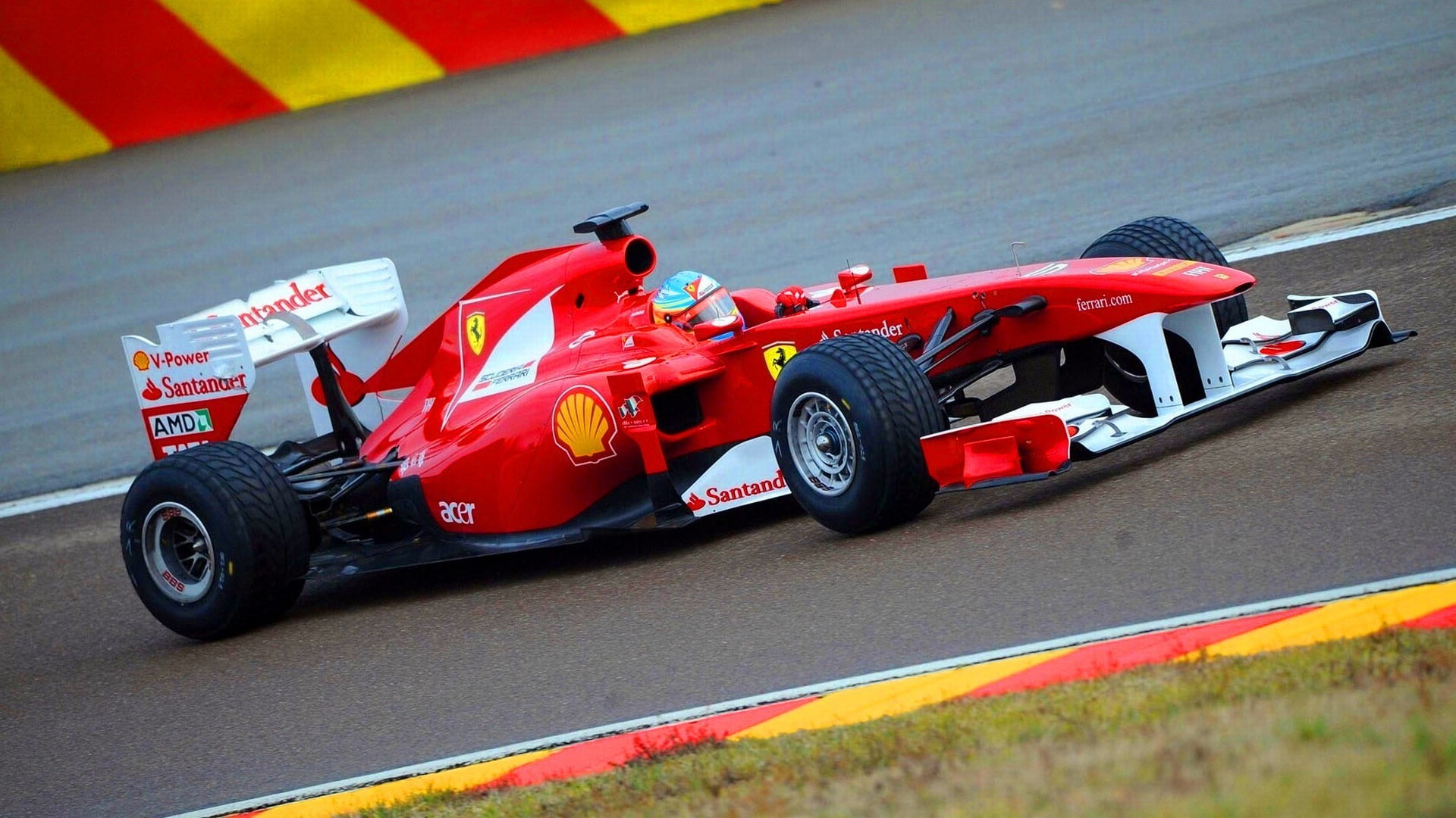 Fernando Alonso, Ferrari, 1080P, HD Wallpaper