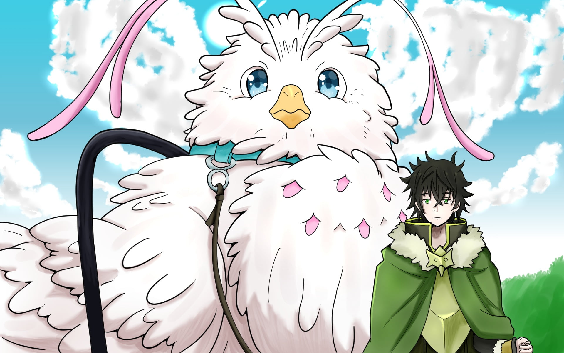 The Rising of the Shield Hero, Naofumi Iwatani, Filo (The Rising of The Shield Hero), 1080P, Anime, HD Wallpaper