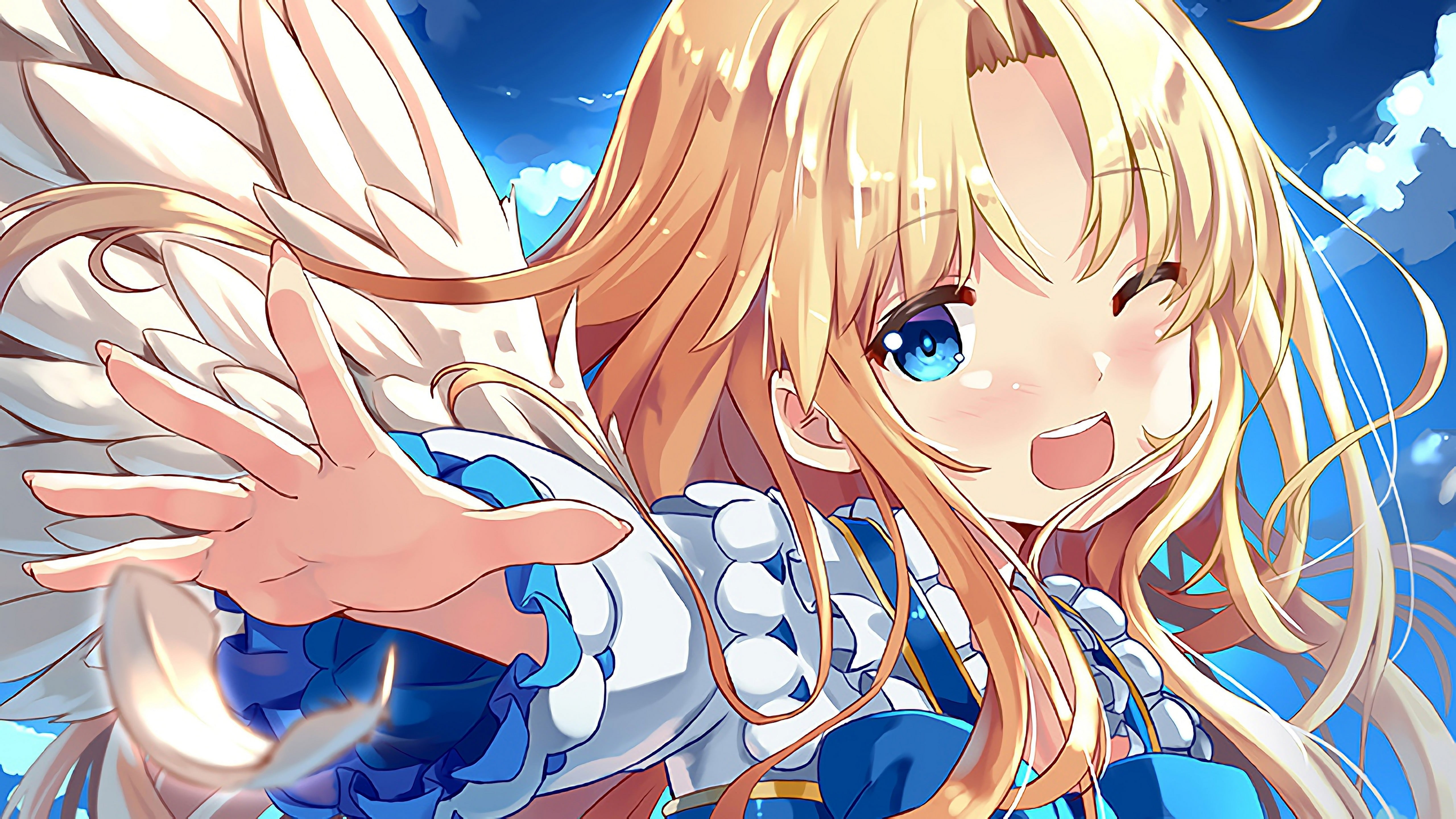 5K, Anime, Blue Eyes, The Rising of the Shield Hero, Blonde, Filo (The Rising of The Shield Hero), HD Wallpaper