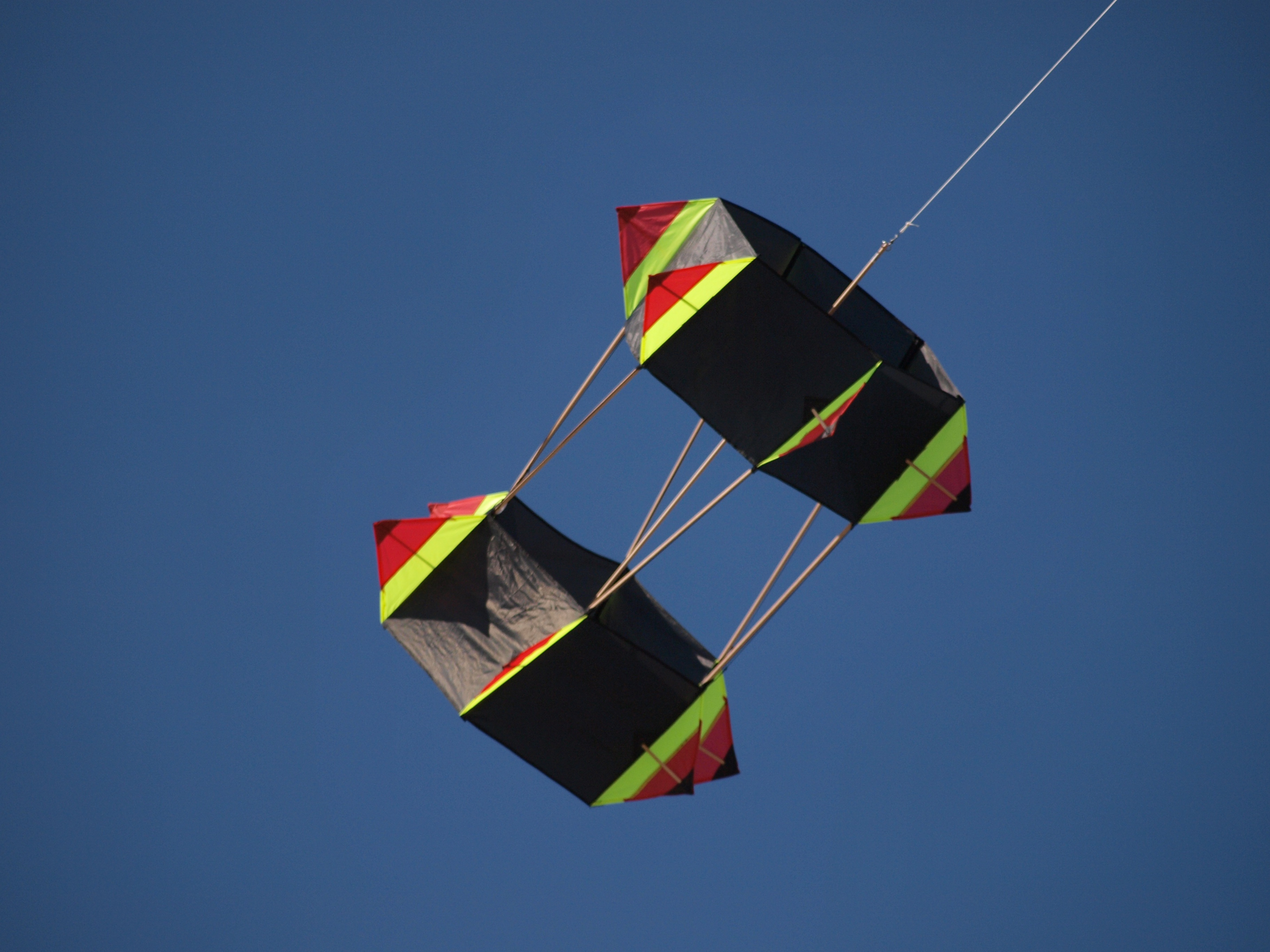 day, nature, flag, clear sky, fly, motion, 2K, national icon, autumn, wind, flying, sunlight, sunny, blue, air, multi colored, copy space, low angle view, HD Wallpaper