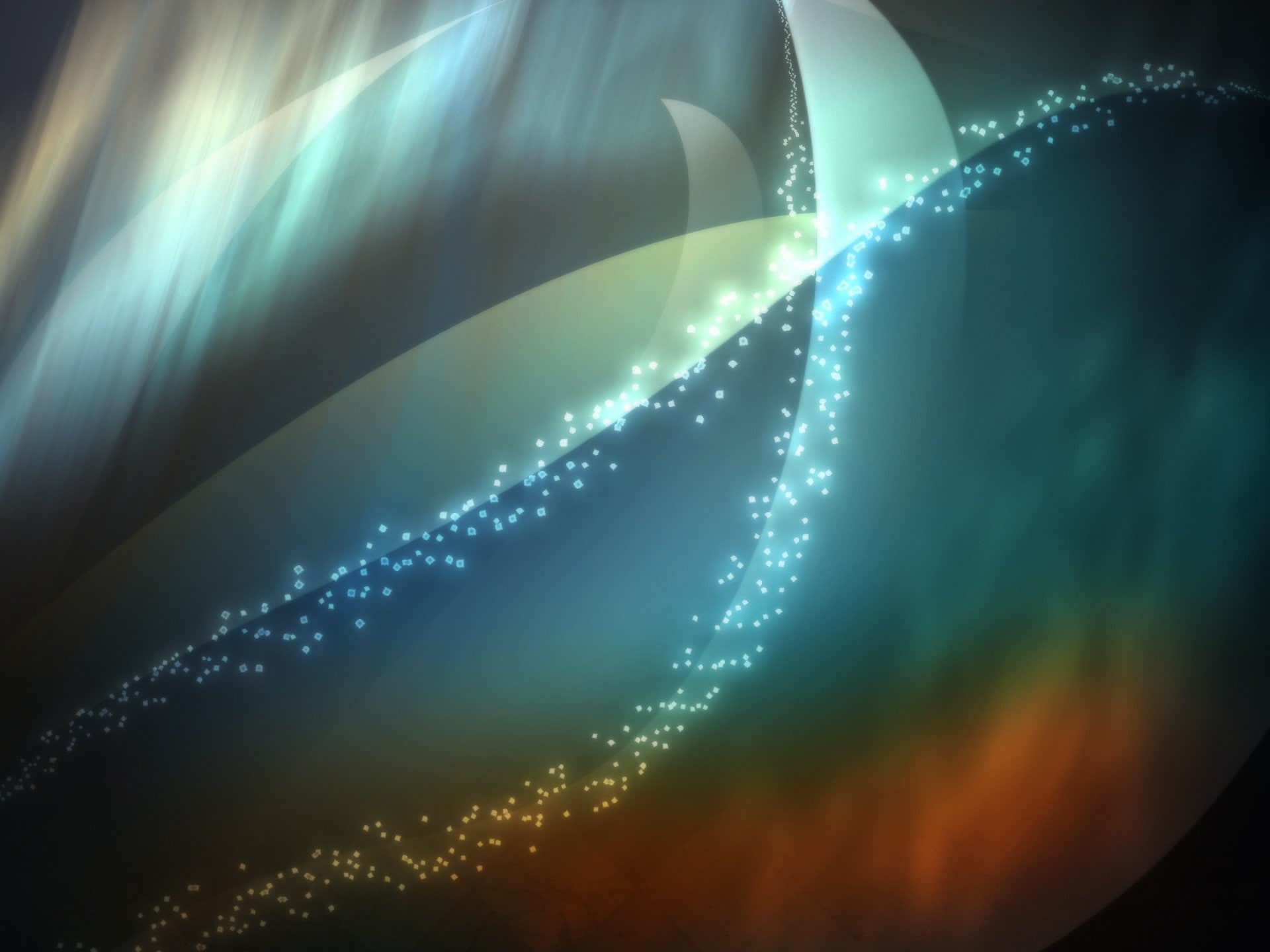 1080P, white, Artistic, Abstract, digital, orange, teal, HD Wallpaper