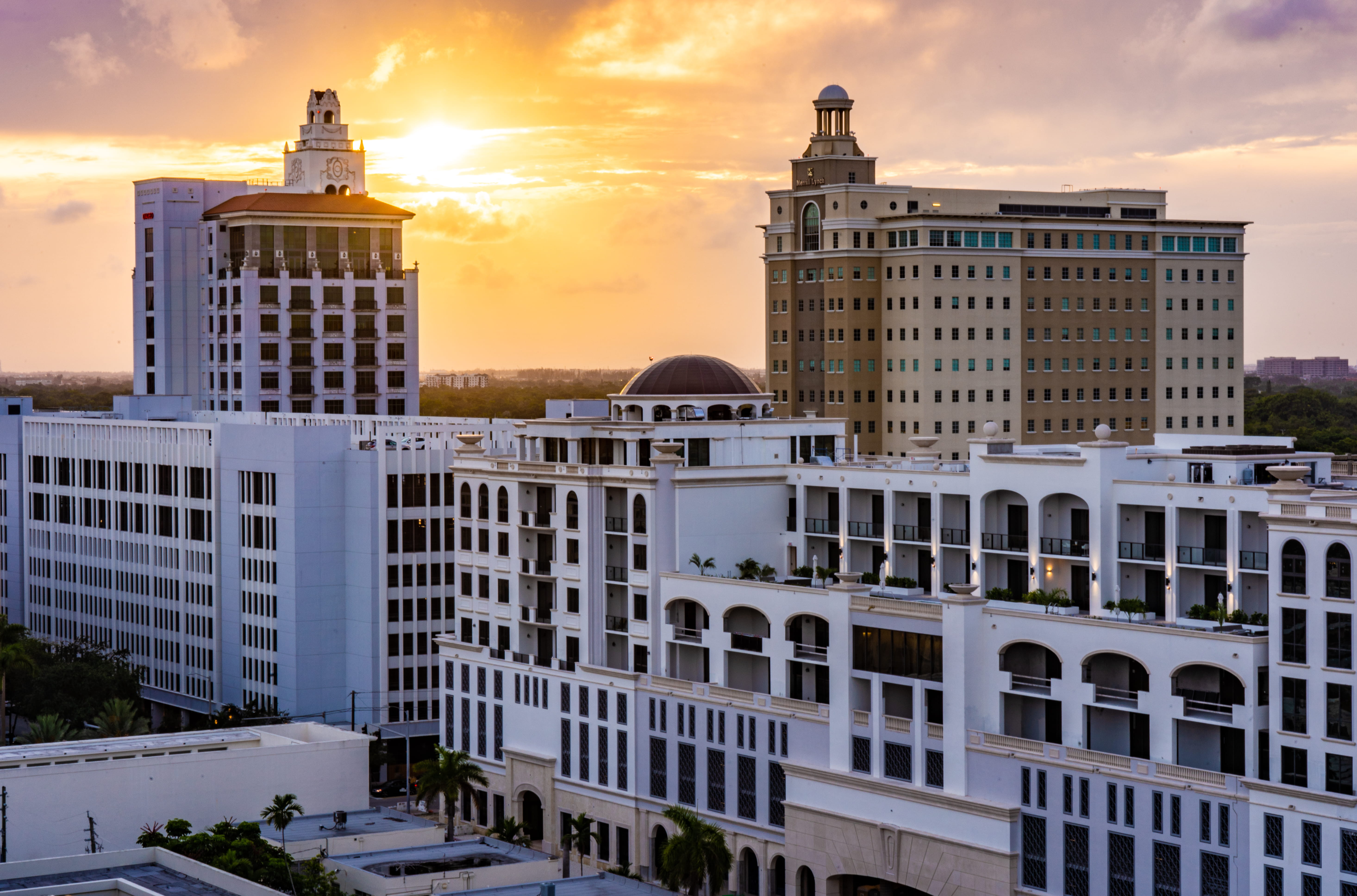 tourism, buildings, modern, architecture, sunlight, florida, orange and teal, skyscraper, built structure, residential district, 5K, cityscape, government, HD Wallpaper