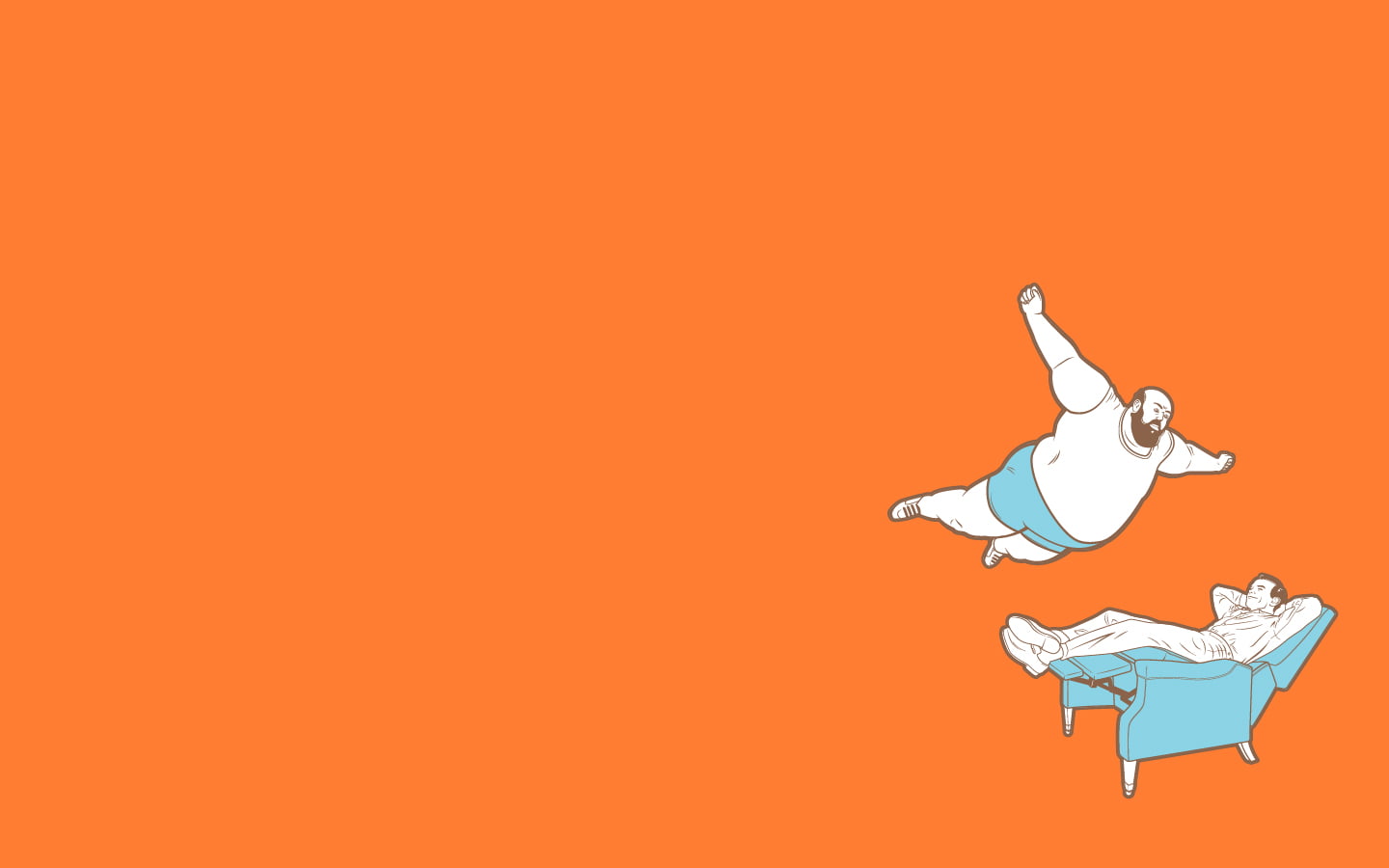  orange, single object, close-up, studio shot, Funny, colored background, teal, mammal, copy space, human representation, orange background, indoors, HD Wallpaper