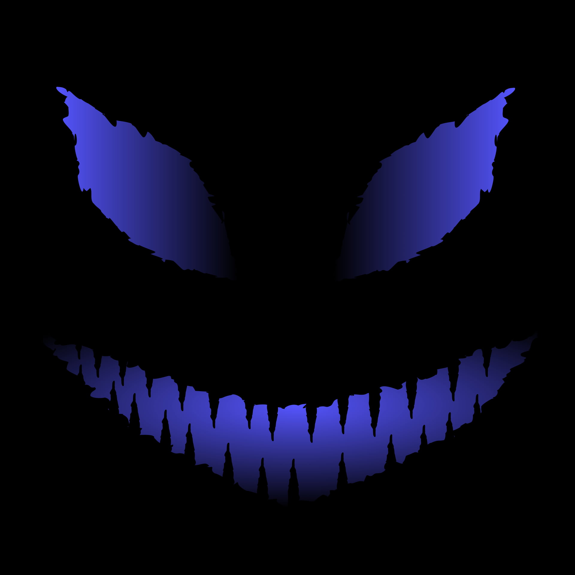 eyes, smiley, dark, scarry, 1080P, Smile, Phone HD Wallpaper