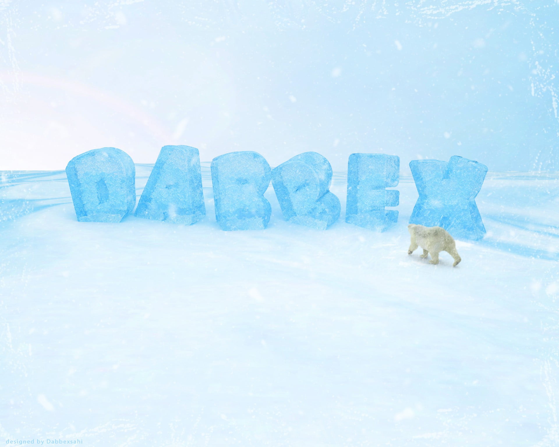 animal wildlife, sky, no people, 3d design, animal themes, Cinema 4D, day, frozen, beauty in nature, 1080P, snowstorm, render, letter, white color, mammal, HD Wallpaper