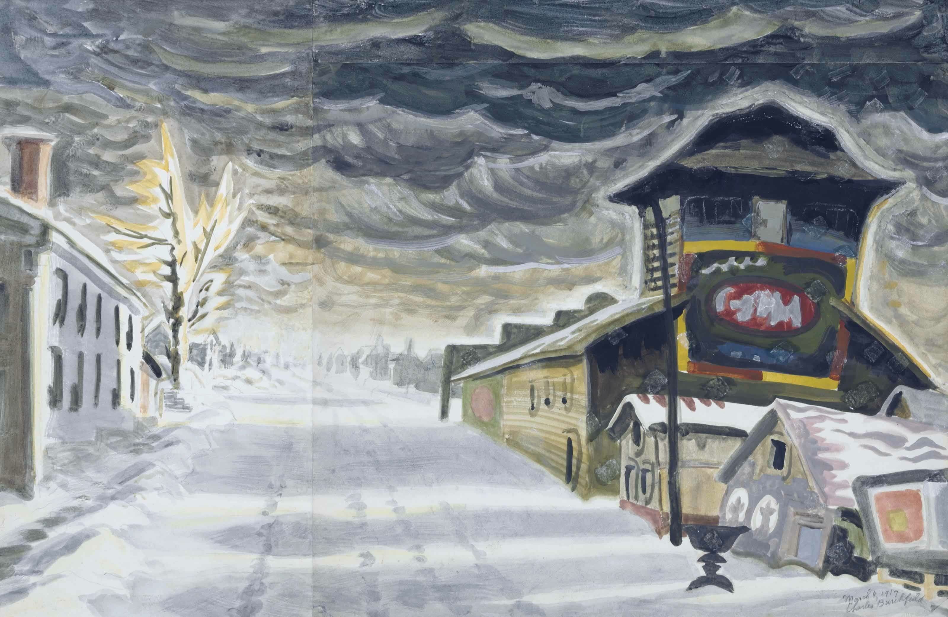 2K, 1917, Charles Ephraim Burchfield, Clearing after a Snowstorm, HD Wallpaper