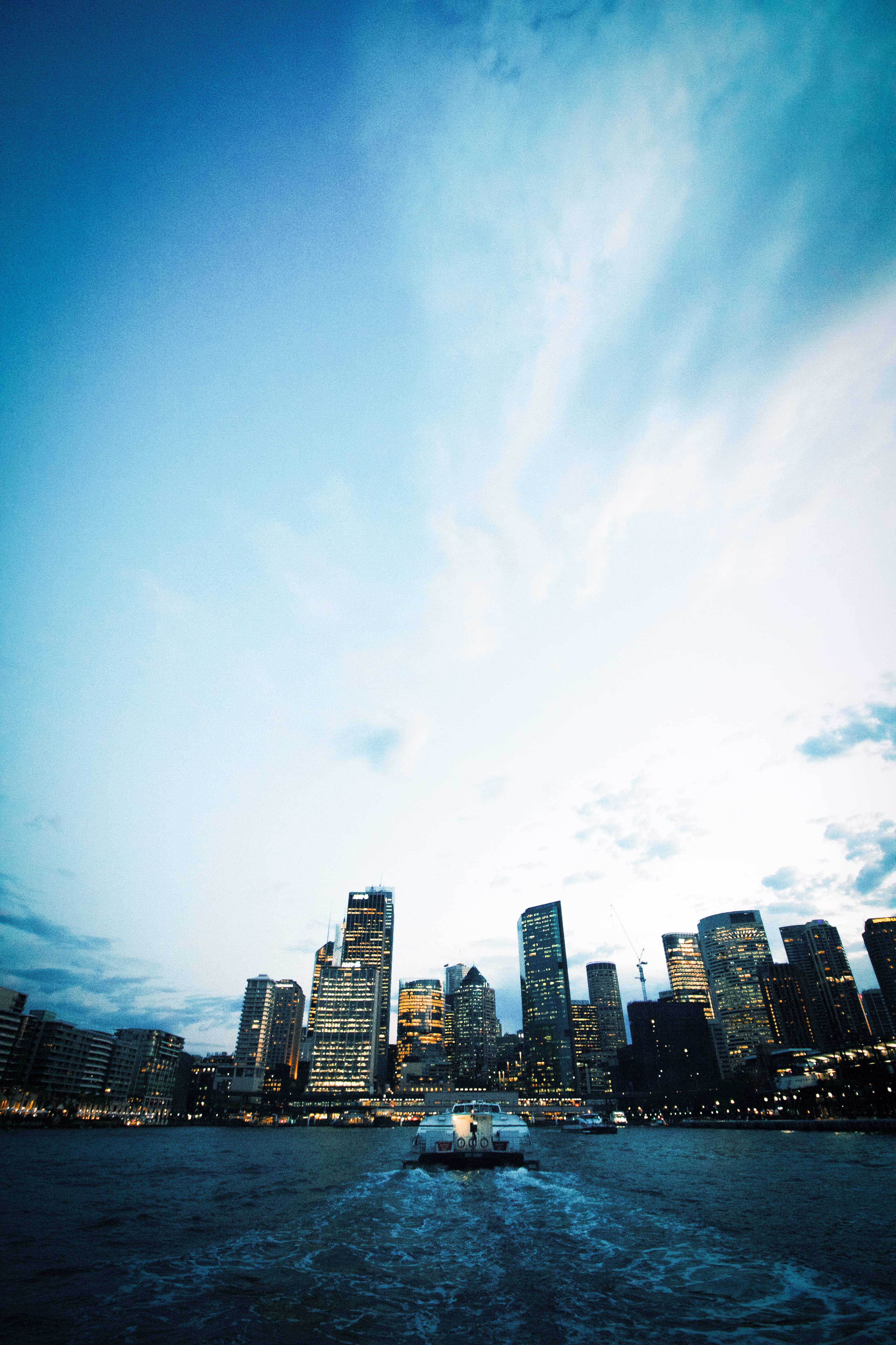 building, citylights, sky, sydney, city, landscape, ride, waterfront, nature, evening, water, built structure, urban, shore, scape, skyscraper, no people, Phone HD Wallpaper