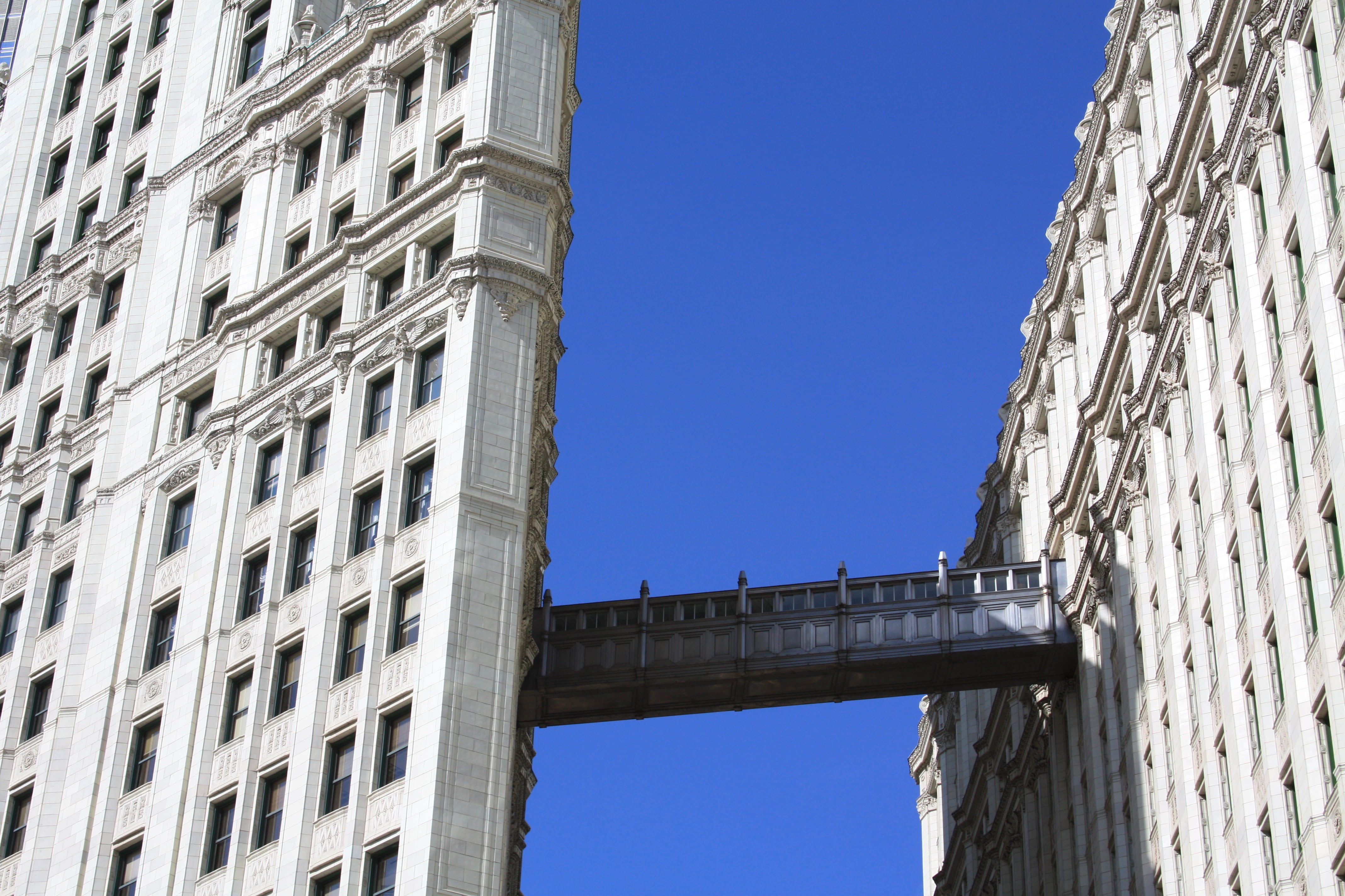 bridge, nature, clear sky, blue, office building exterior, day, city, sunlight, building exterior, pattern, new York City, window, manhattan - New York City, HD Wallpaper