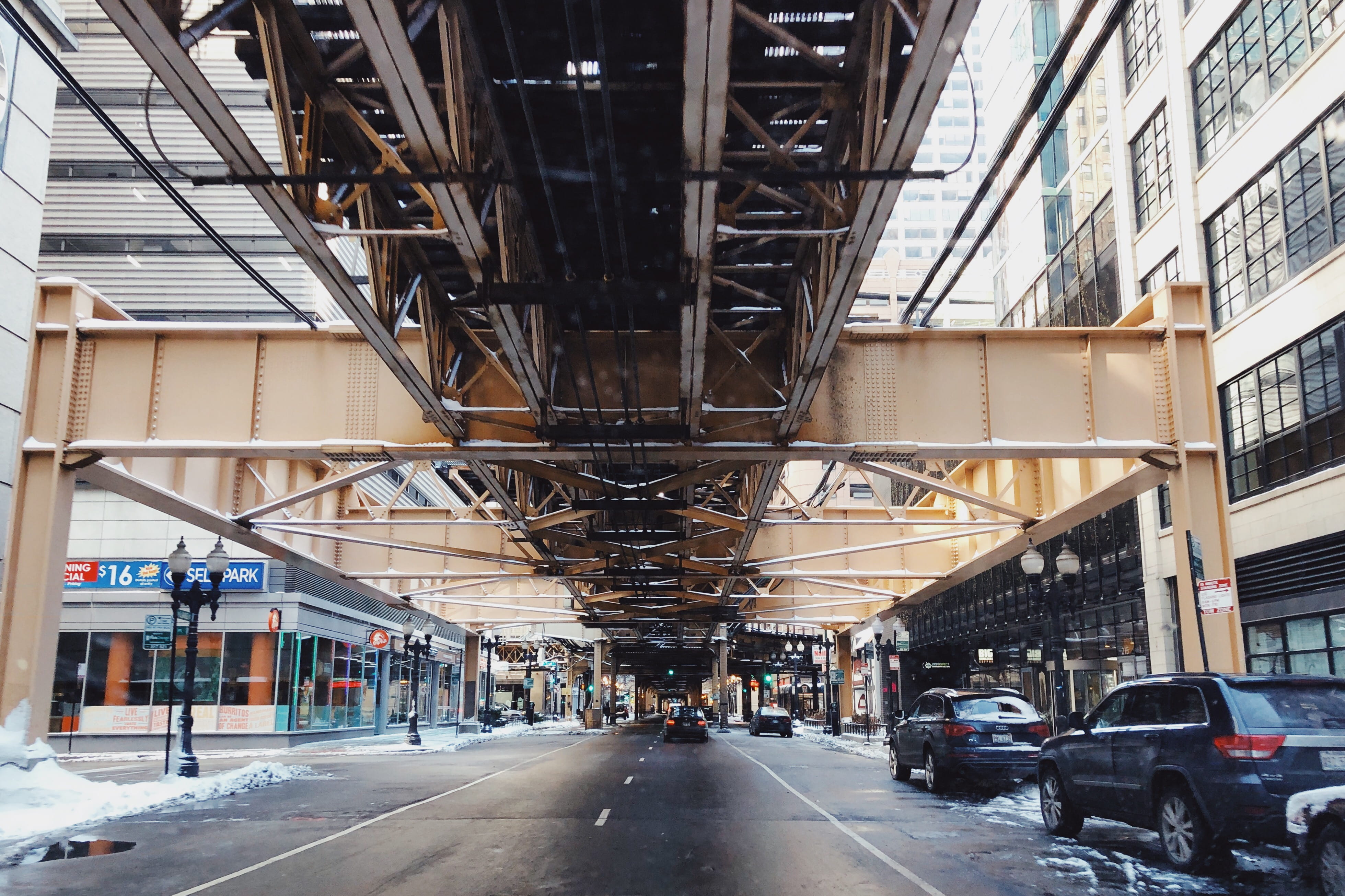 building, city, car, windy city, chicago, transportation, 227 w lake st, connection, mode of transportation, the way forward, automobile, street, road, HD Wallpaper