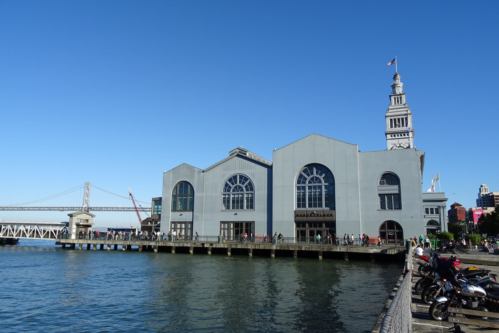 architecture, building exterior, travel destinations, city, incidental people, ferry building, port, building, historic, nature, blue, outdoors, 1080P, HD Wallpaper