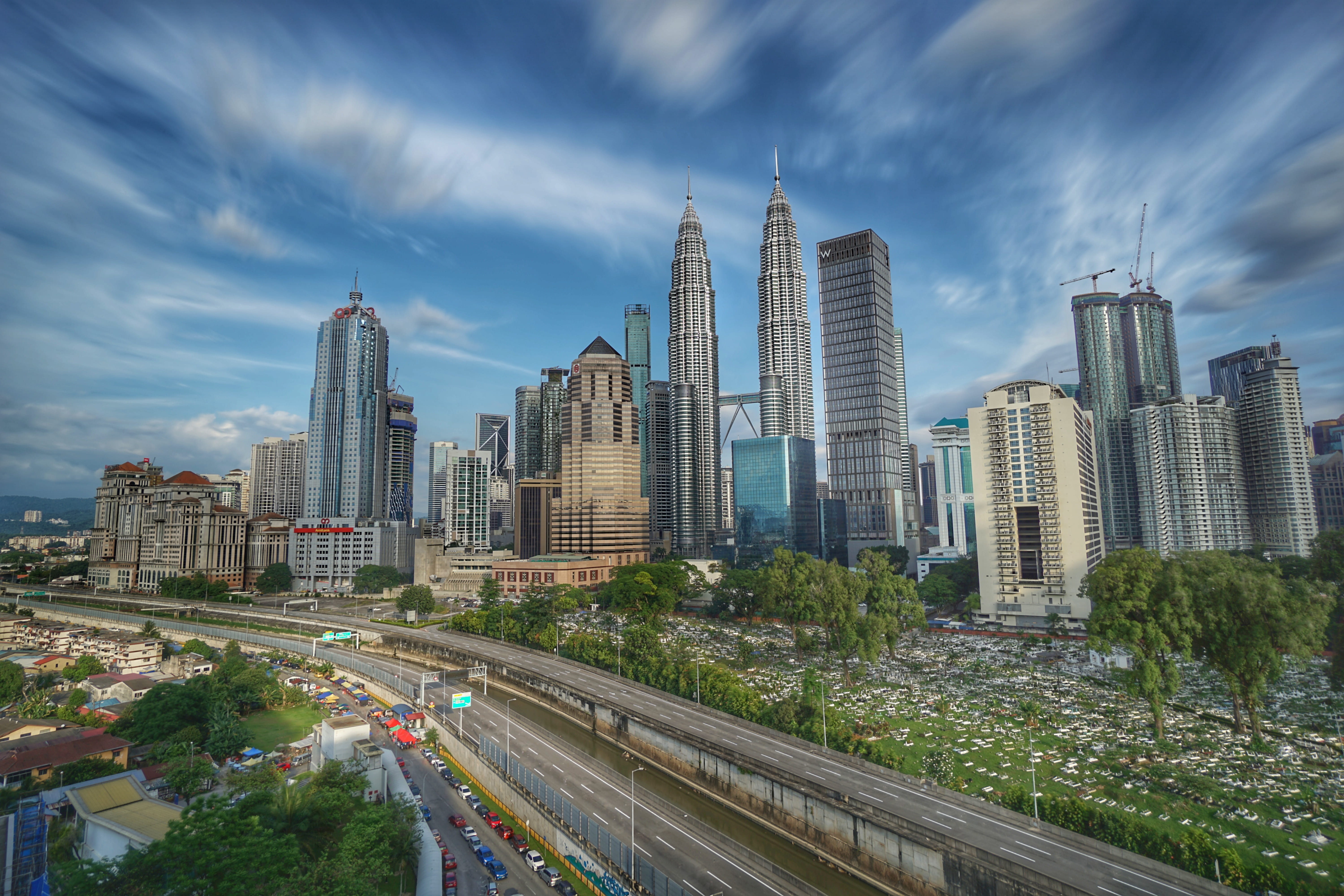 architecture, built structure, street, cloud - sky, city, tall - high, travel, building exterior, tower, sky, business, hdr, travel destinations, financial district, HD Wallpaper