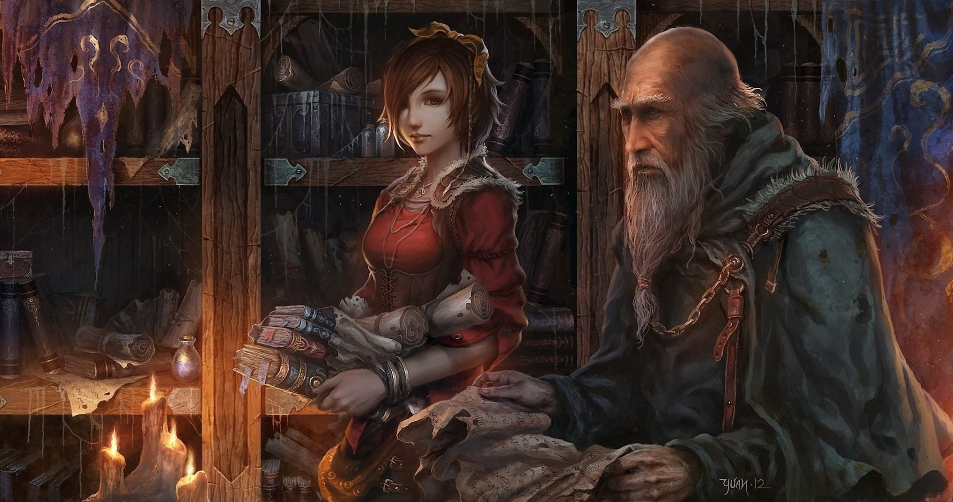 Leah (Diablo III), Diablo, Deckard Cain, 1080P, Diablo III, HD Wallpaper