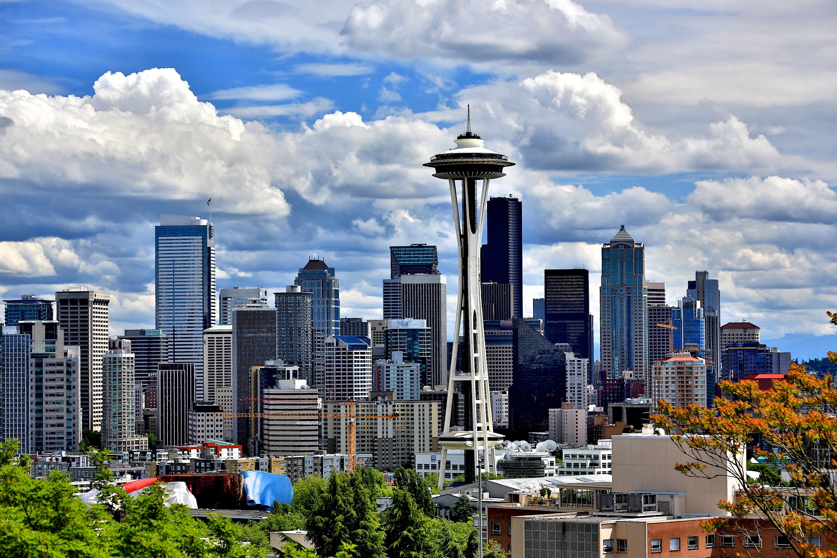 Cities, 2K, Space Needle, Seattle, HD Wallpaper
