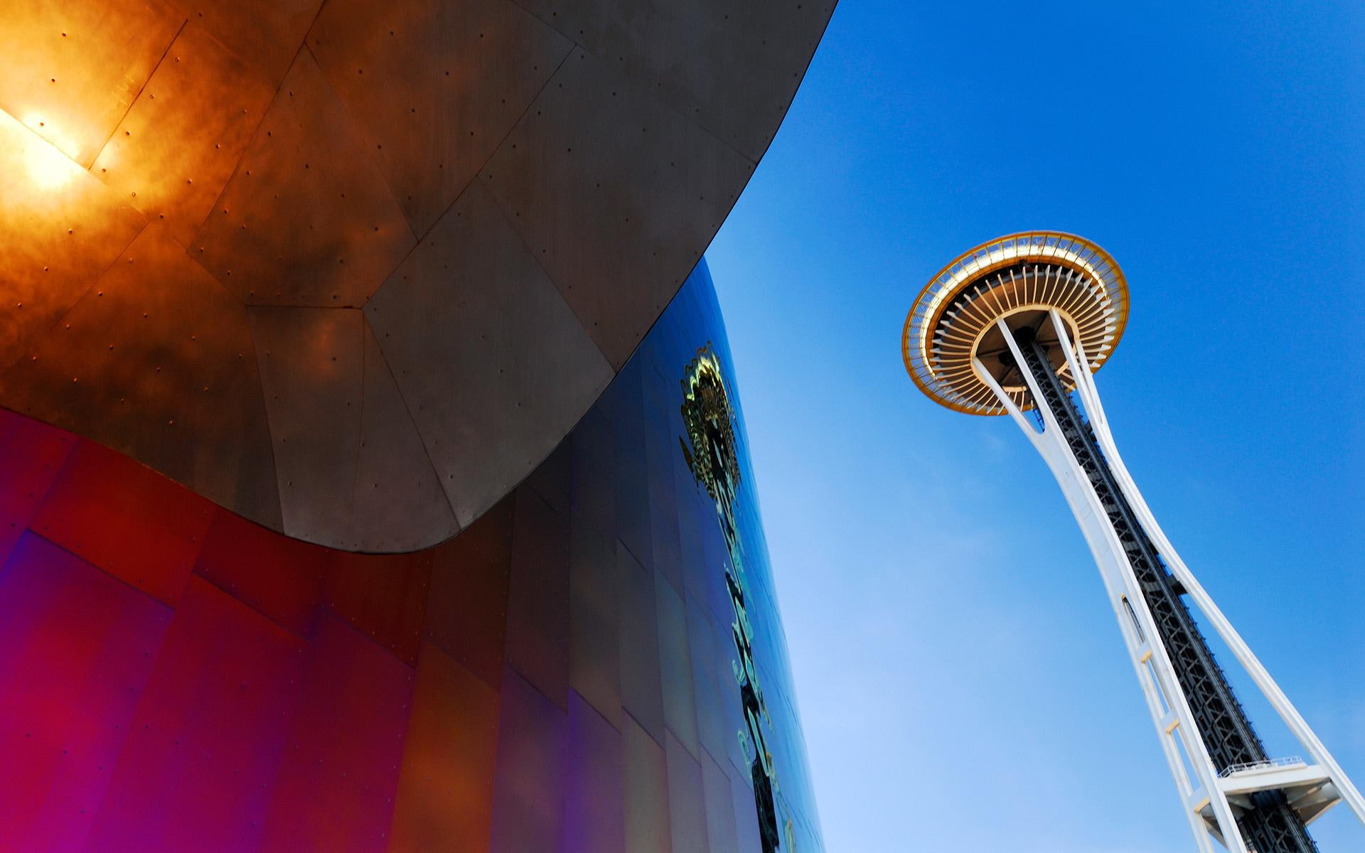 travel and world, space, needle, 1080P, seattle, tower, HD Wallpaper