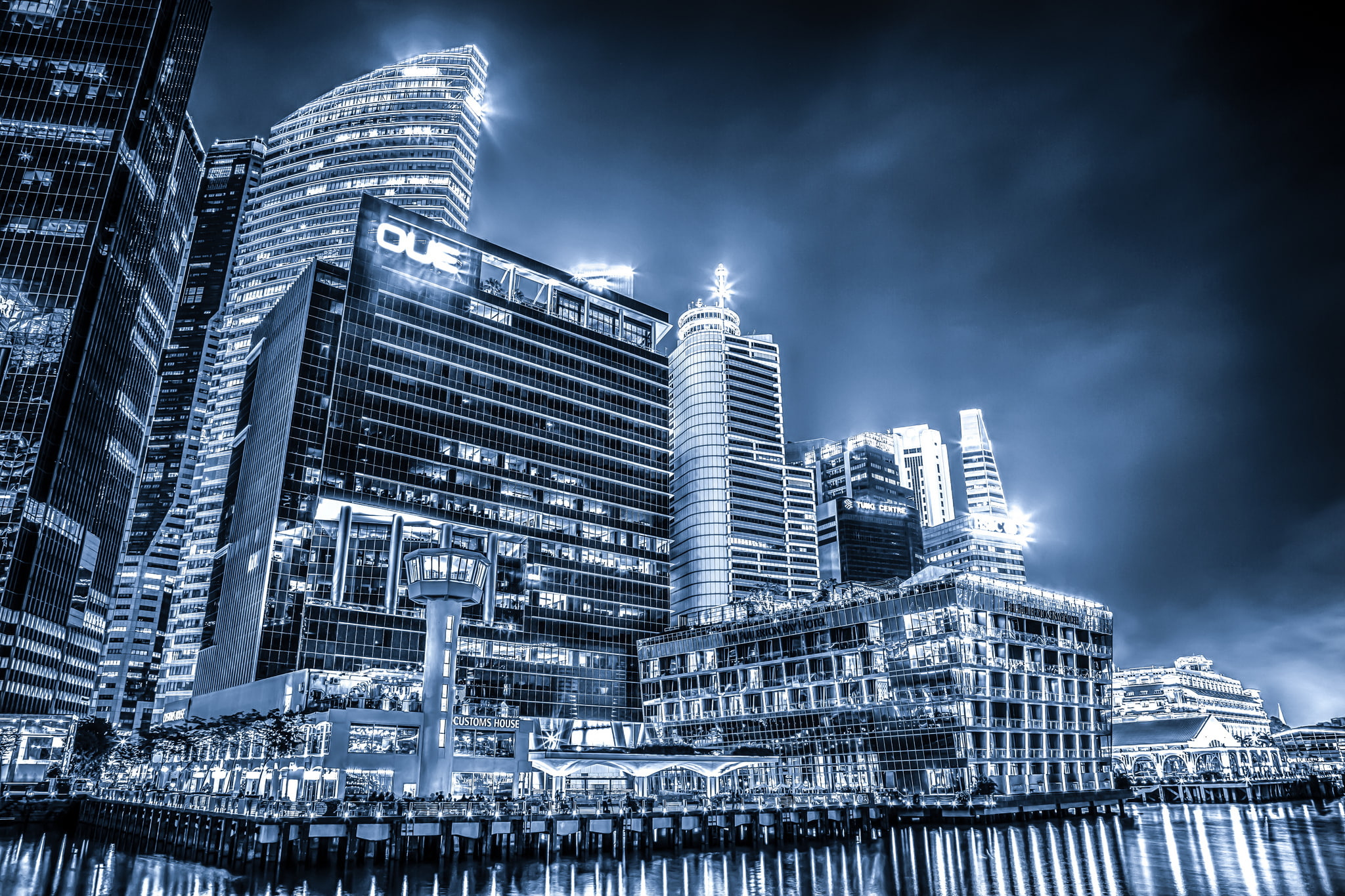 1080P, The Fullerton Bay Hotel, building, Raffles Place, Singapore, the hotel, HD Wallpaper