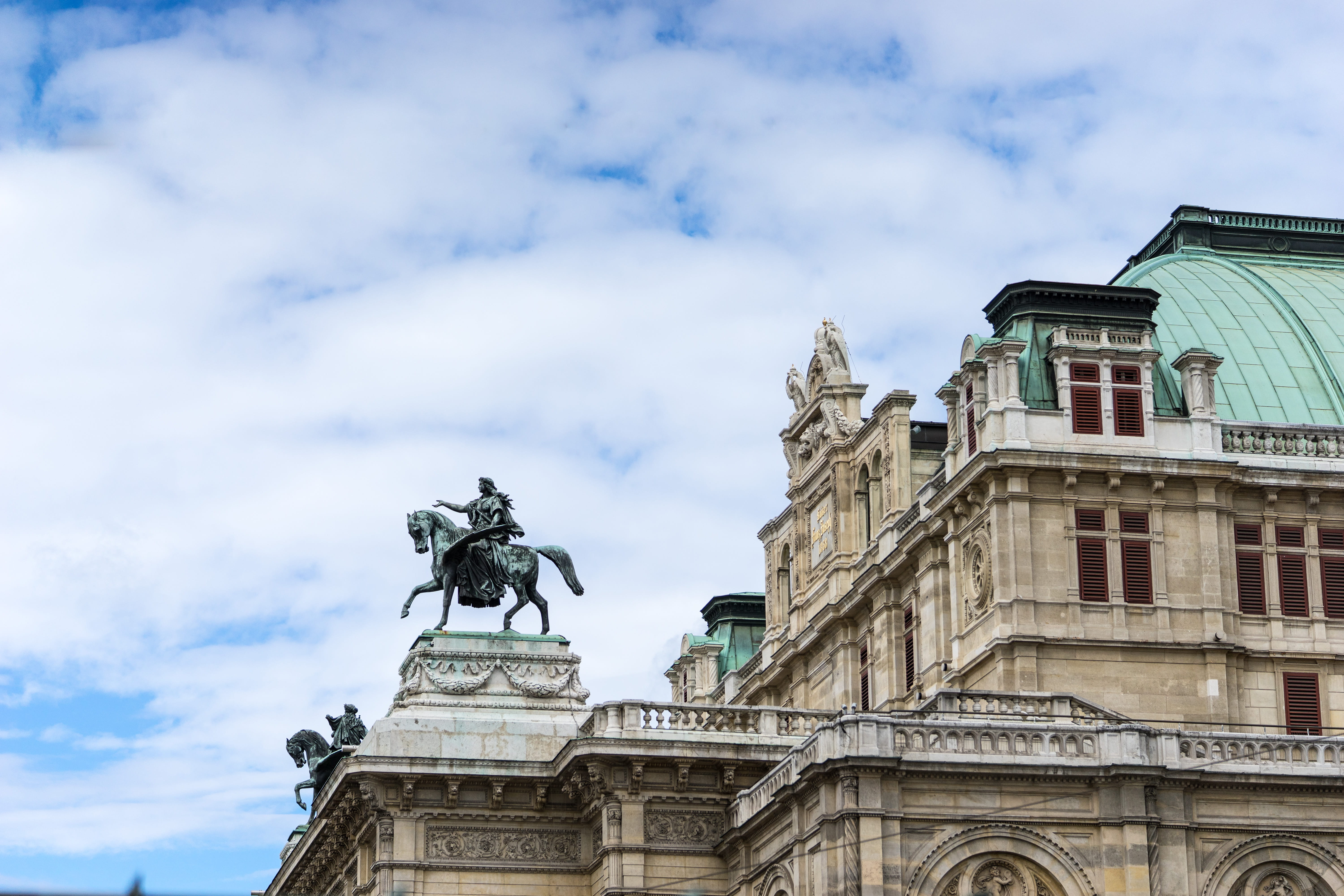 sculpture, green, representation, detail, building exterior, art and craft, historicism, copper, outdoors, built structure, statue, travel destinations, HD Wallpaper