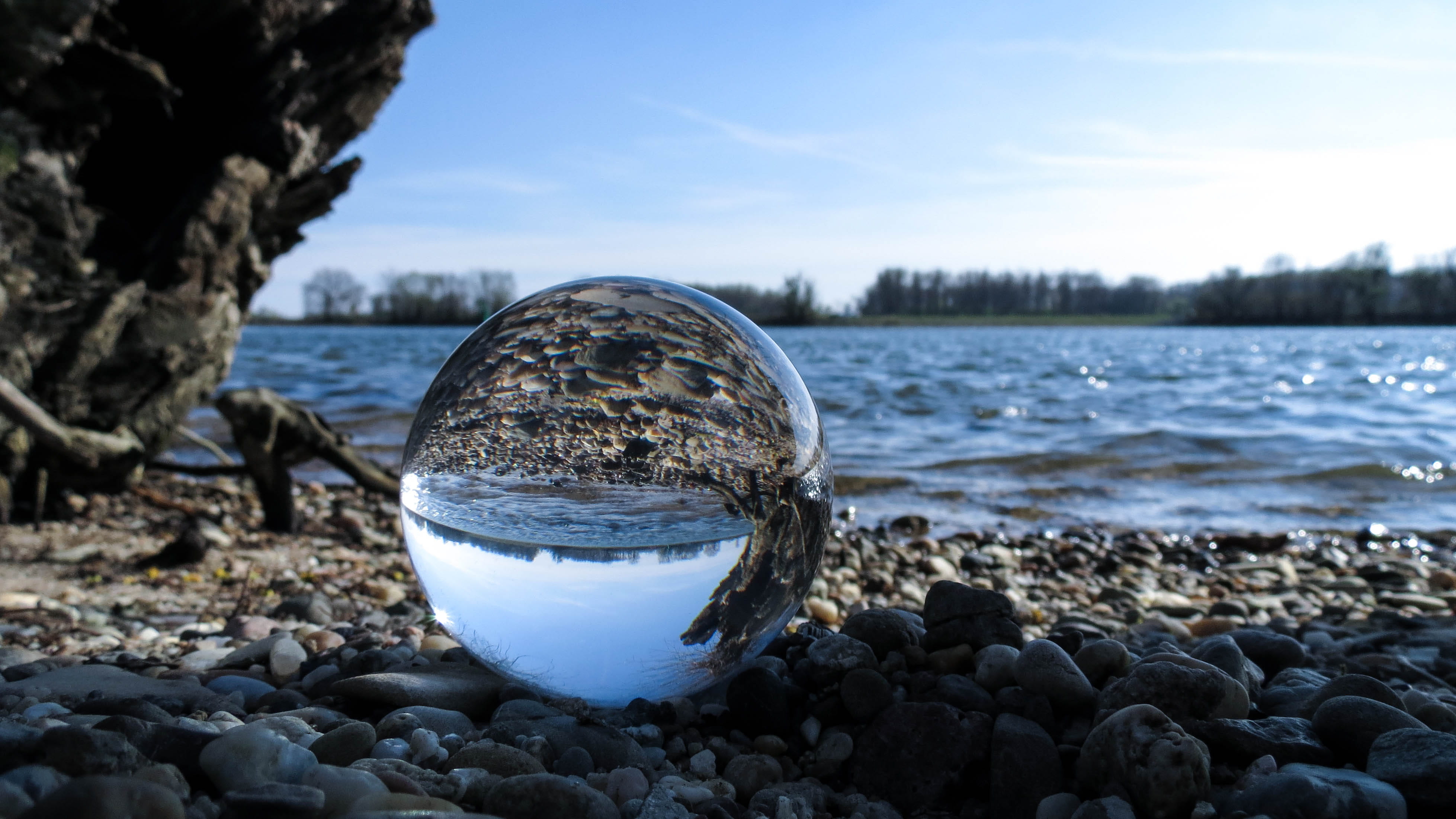 bavaria, rocky, deggendorf, turquoise, germany, danube, no people, scenics - nature, stone - object, rubble, solid, transparent, rock, water, river, ball, HD Wallpaper