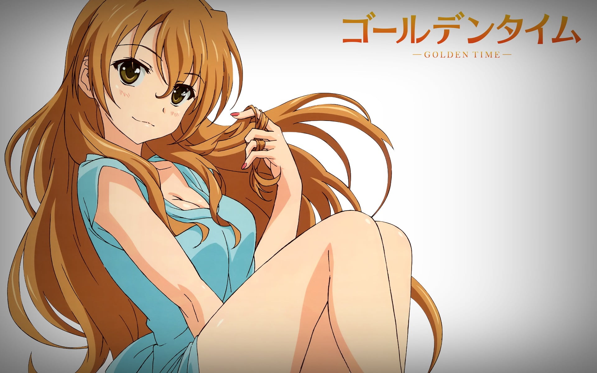 human representation, multi colored, blond hair, anime girls, hairstyle, creativity, Kaga Kouko, fashion, communication, representation, art and craft, HD Wallpaper
