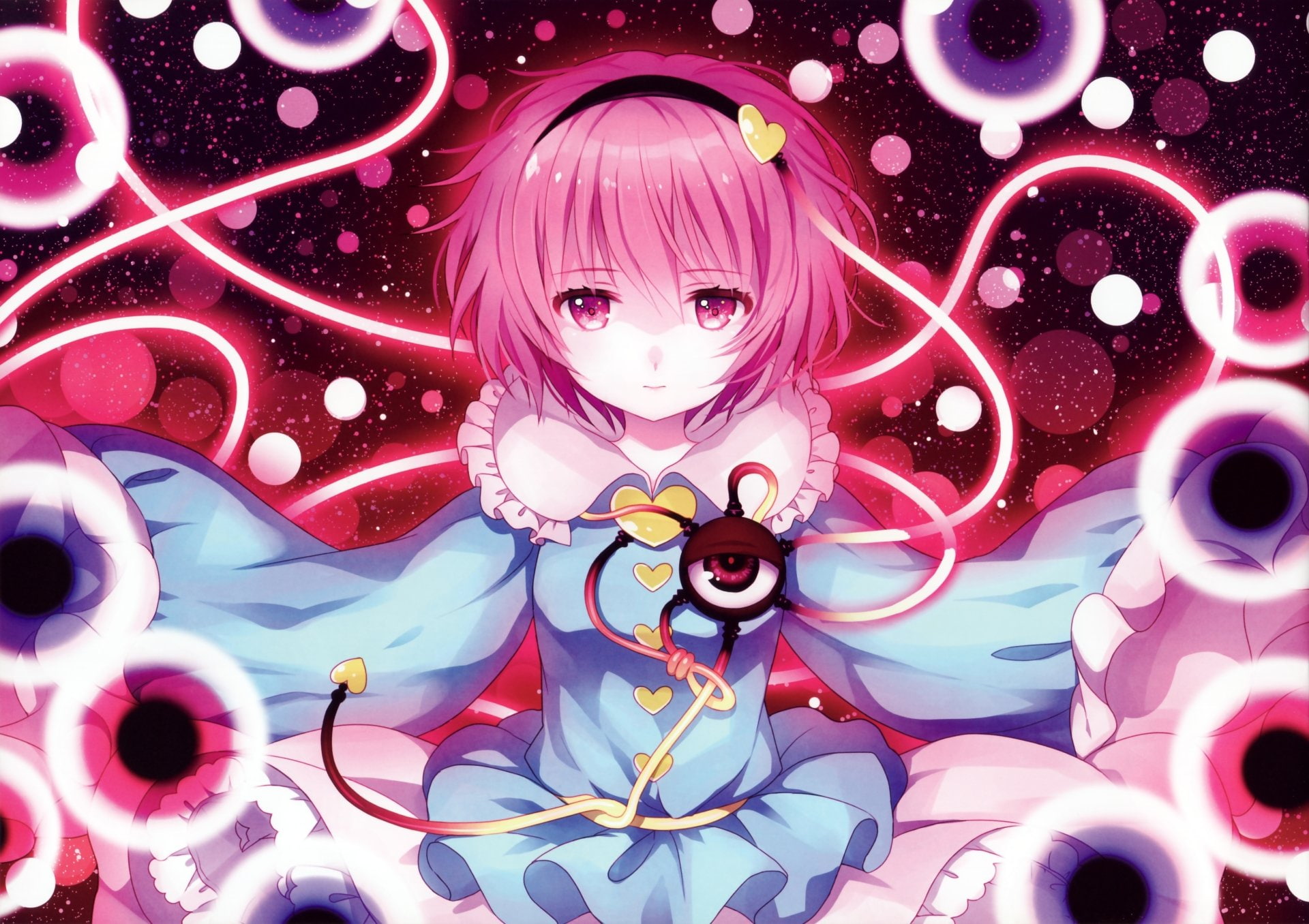 Touhou, 1080P, Anime, Satori Komeiji, HD Wallpaper