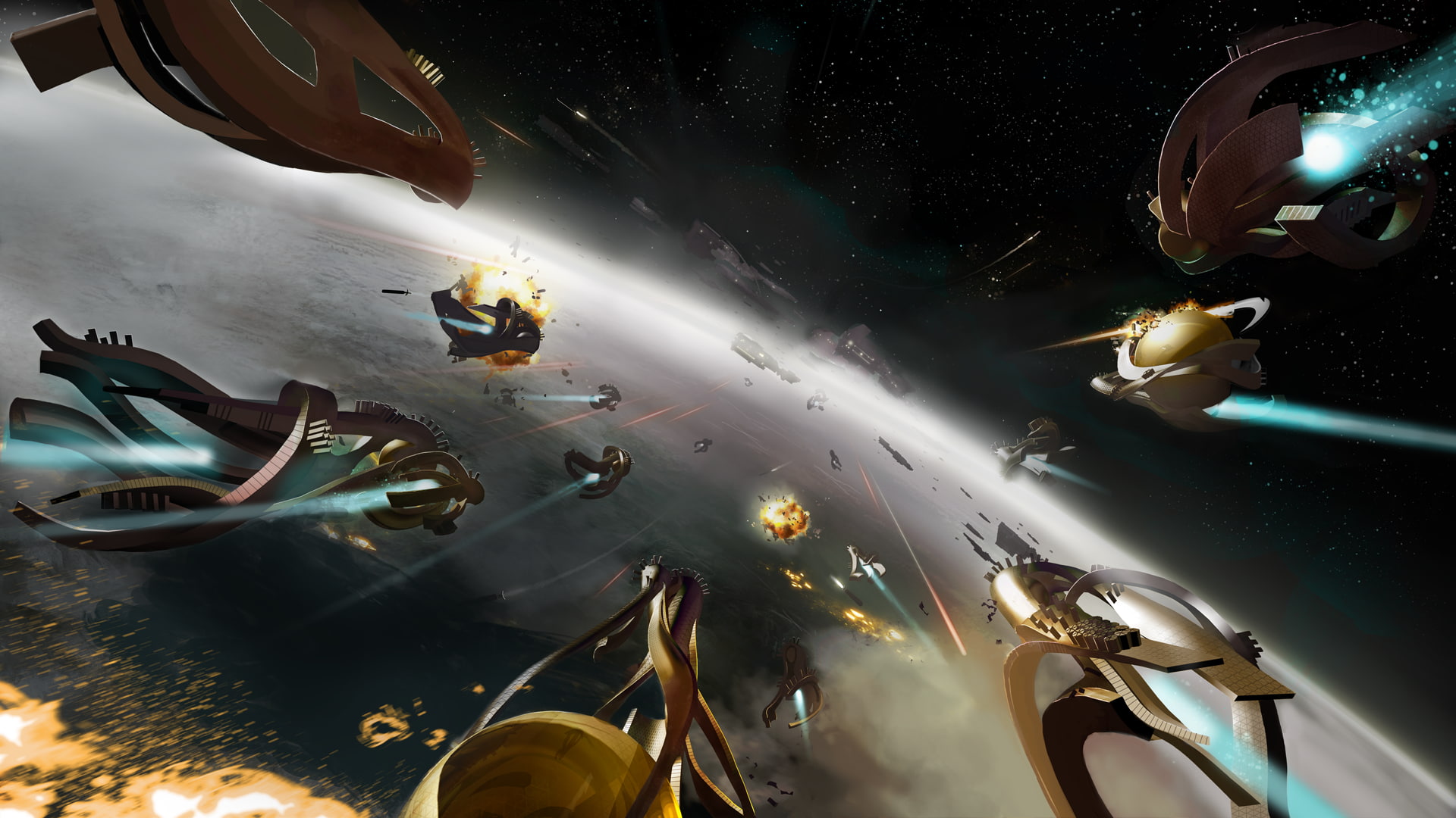 endless space, sci fi, endless, 1080P, spaceship, space, HD Wallpaper