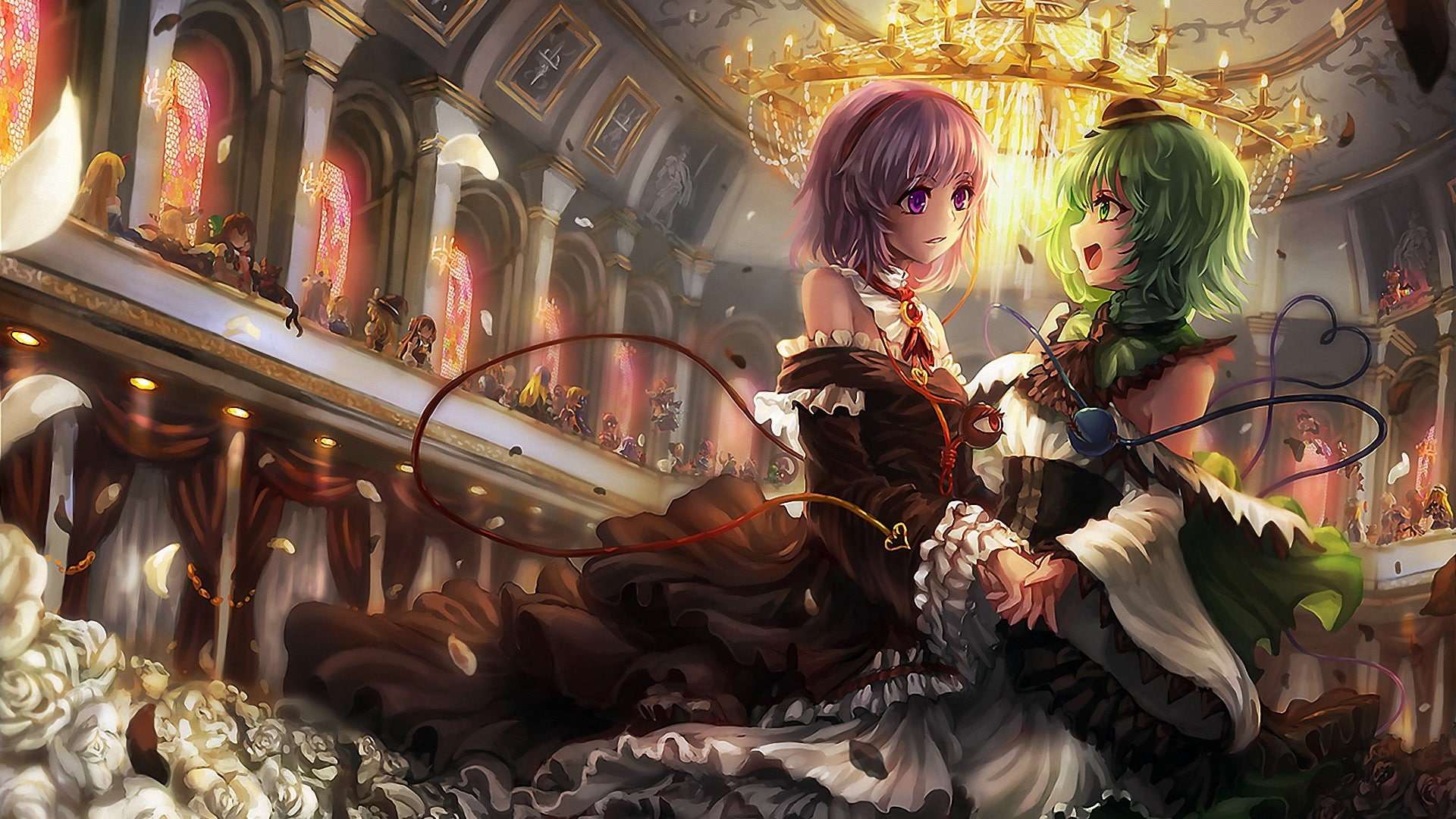 sculpture, women, casual clothing, people, Touhou, lifestyles, real people, leisure activity, female likeness, Komeiji Koishi, 1080P, Komeiji Satori, three quarter length, HD Wallpaper