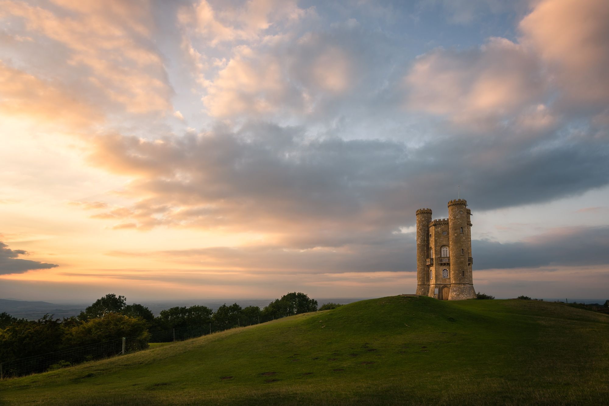 Worcestershire, Broadway Tower, 1080P, Man Made, HD Wallpaper
