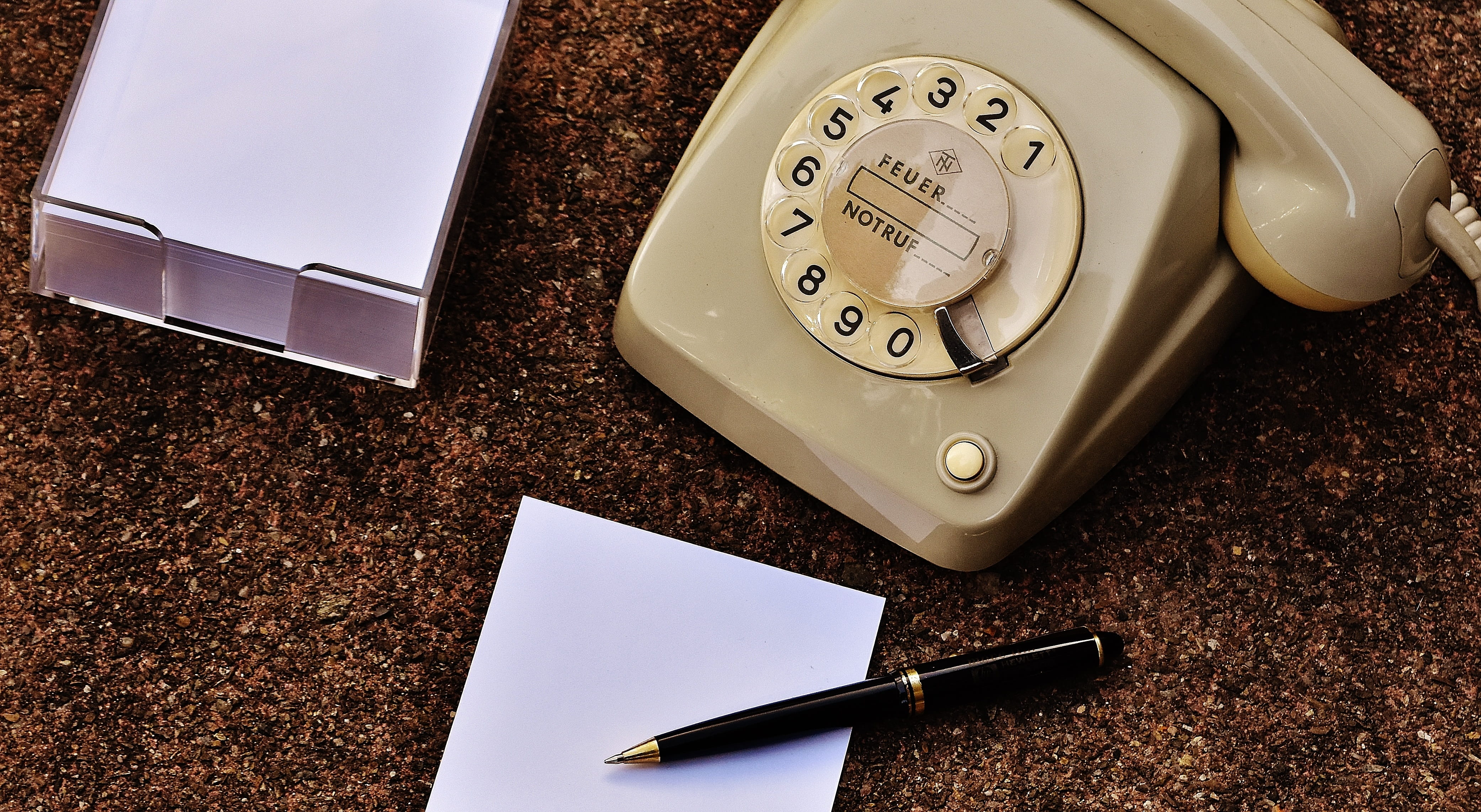 high angle view, no people, antique, Dial, 60S, landline phone, connection, stickies, minute hand, fashion, 4K, dial, pen, old phone, notes, call, retro styled, HD Wallpaper